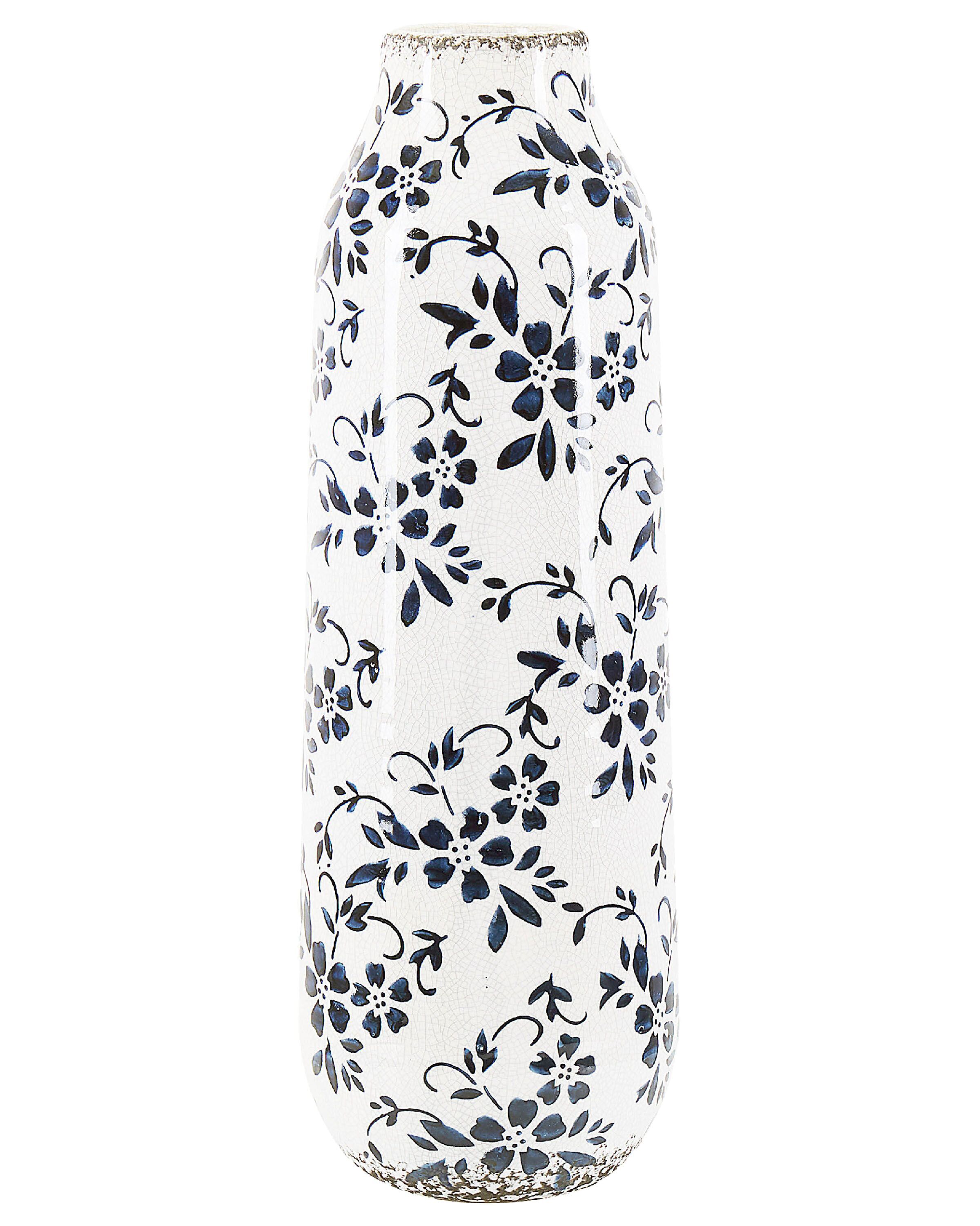 Flower Vase MULAI Stoneware 35 cm White