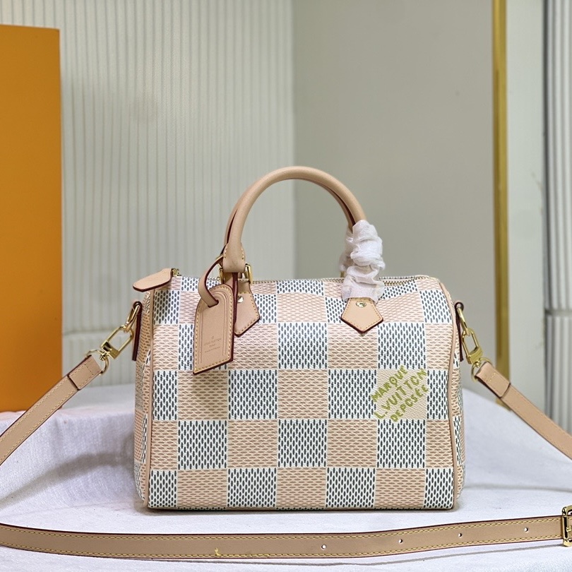 Louis Vuitton LV  Speedy 25 Checkerboard Shoulder Bag Handbag1:1High-quality replica