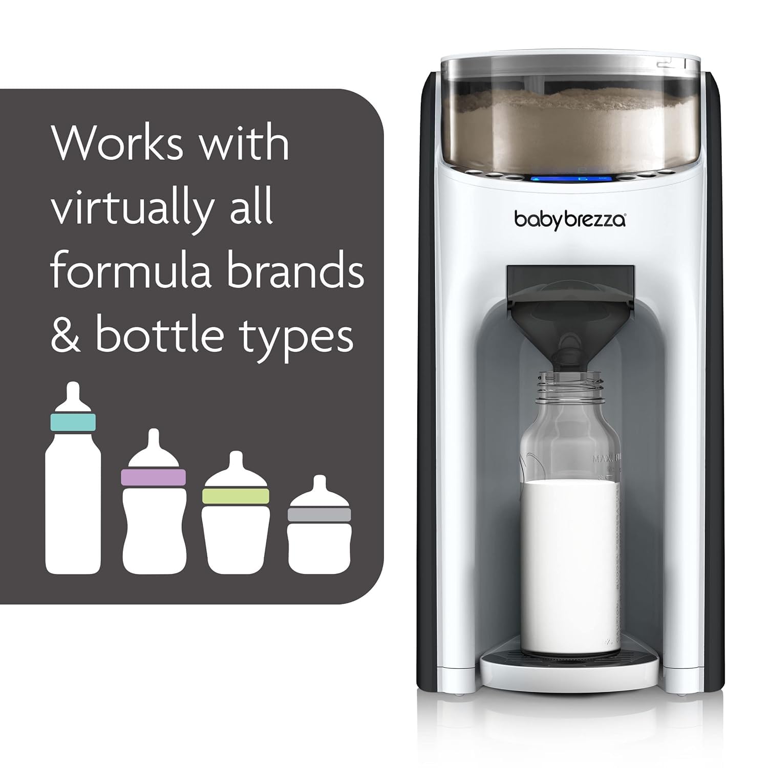 Baby Brezza Formula Pro Advanced Dispenser, Automatic Warm Formula Maker, BPA-Free, White - Image 4
