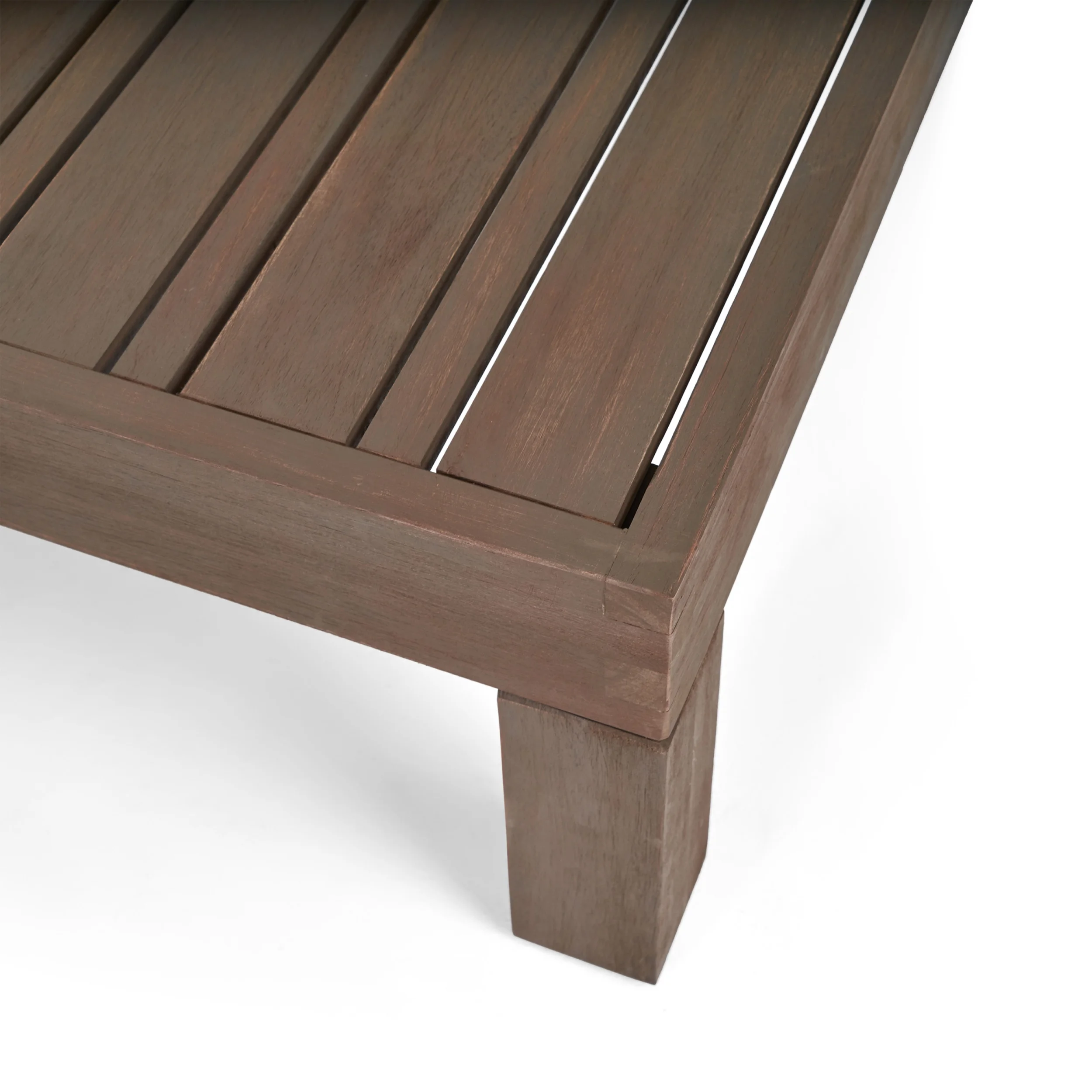 Kaena Acacia Wood Outdoor Coffee Table, Teak - Image 22
