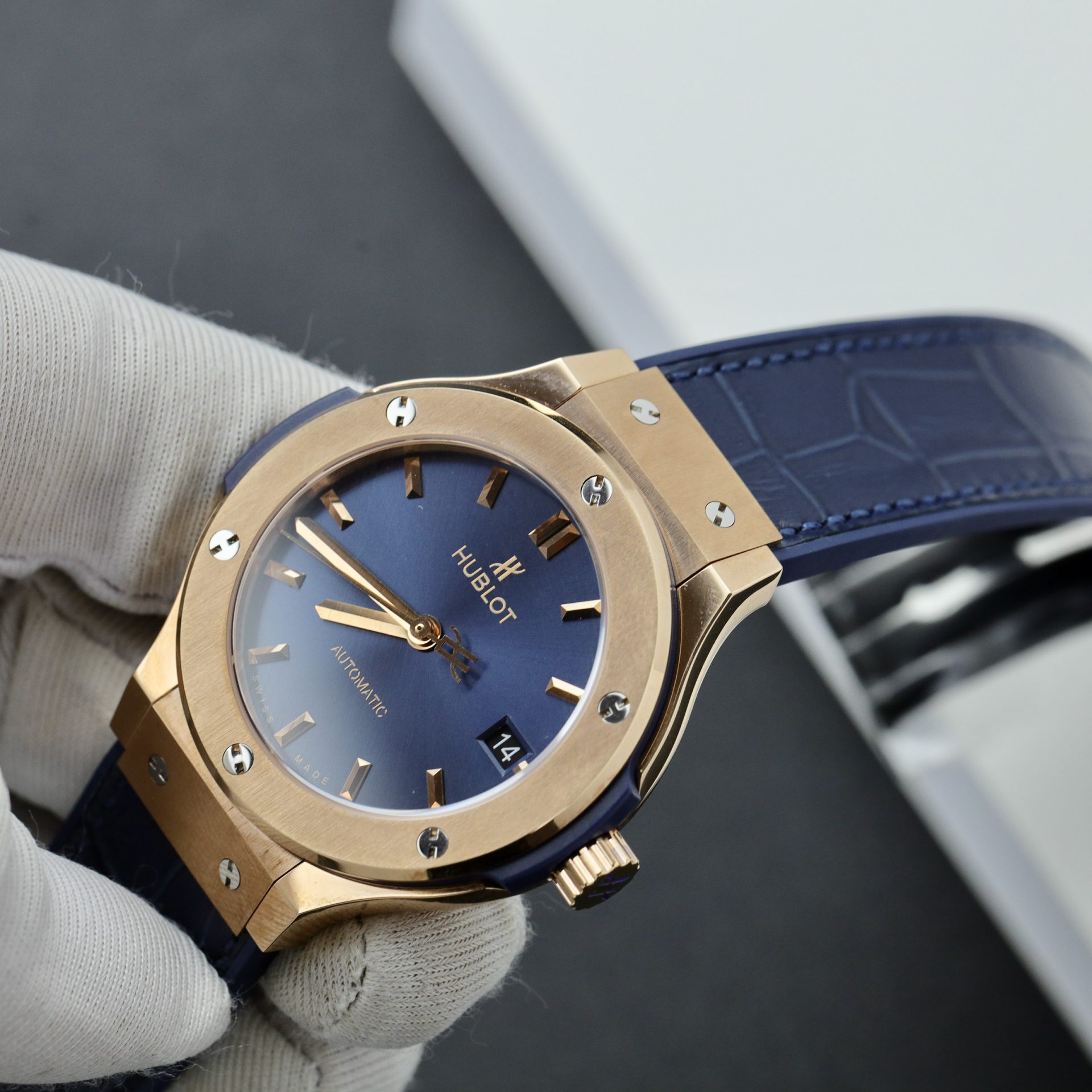 Hublot Replica 1:1 Watch Classic Fusion King Gold Blue Factory JJF 2024 38mm - Top club