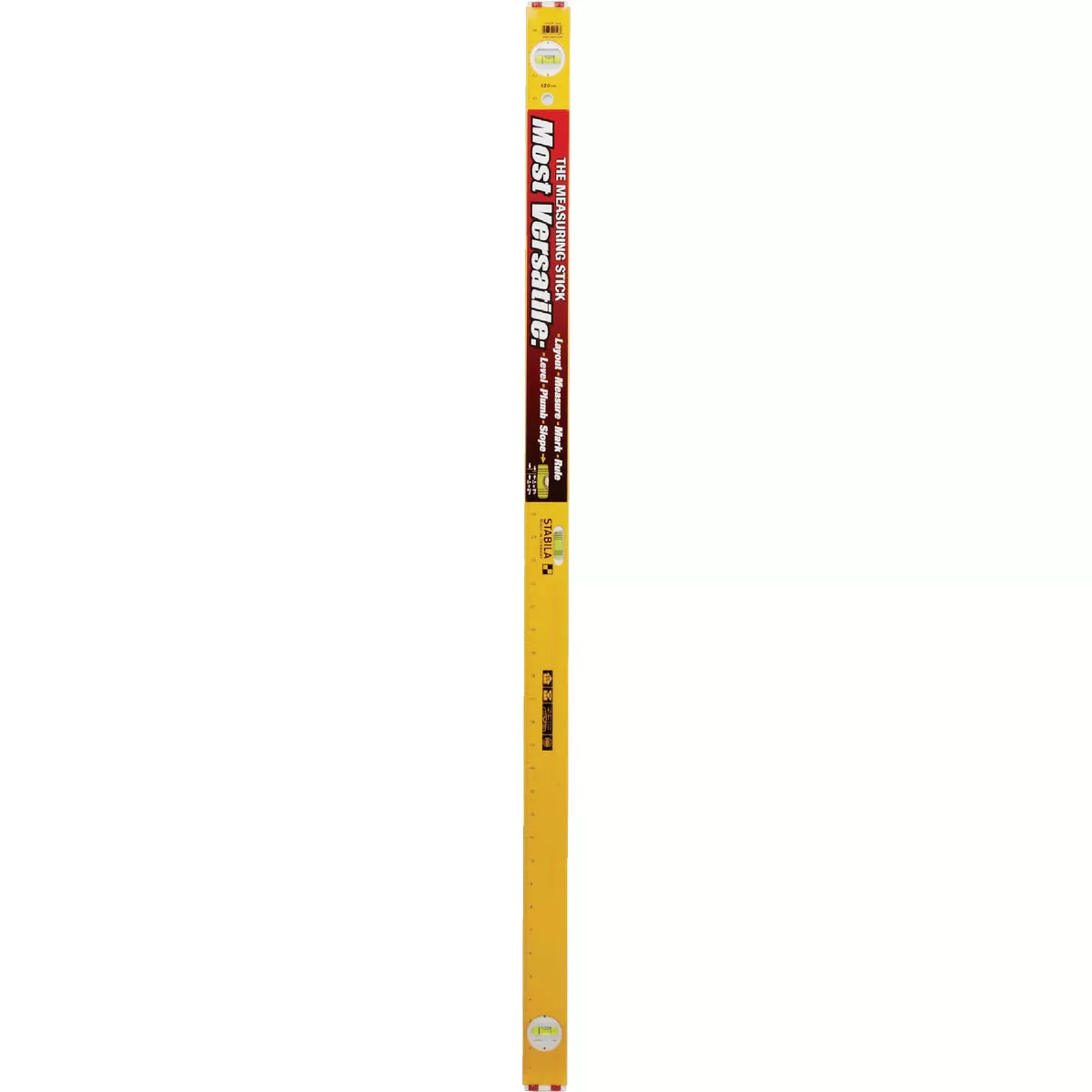 Stabila Measuring Stick 48 In. Aluminum Box Level