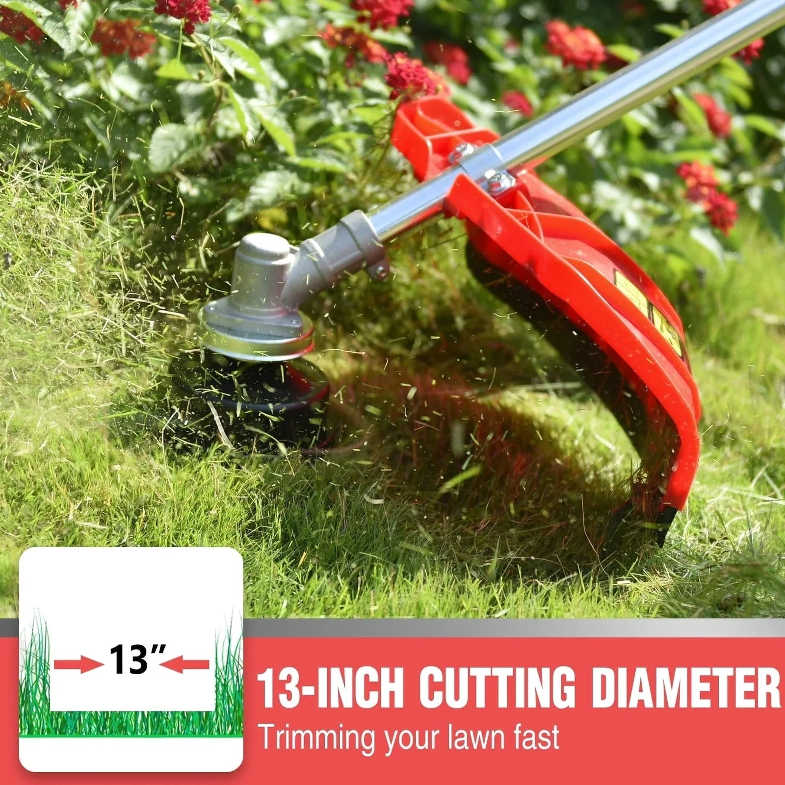 PowerSmart 4-Cycle 31cc 15lb Straight Shaft Gas String Trimmer And Brush Cutter - Image 4 PowerSmart 4-Cycle 31cc 15lb Straight Shaft Gas String Trimmer And Brush Cutter - Image 4