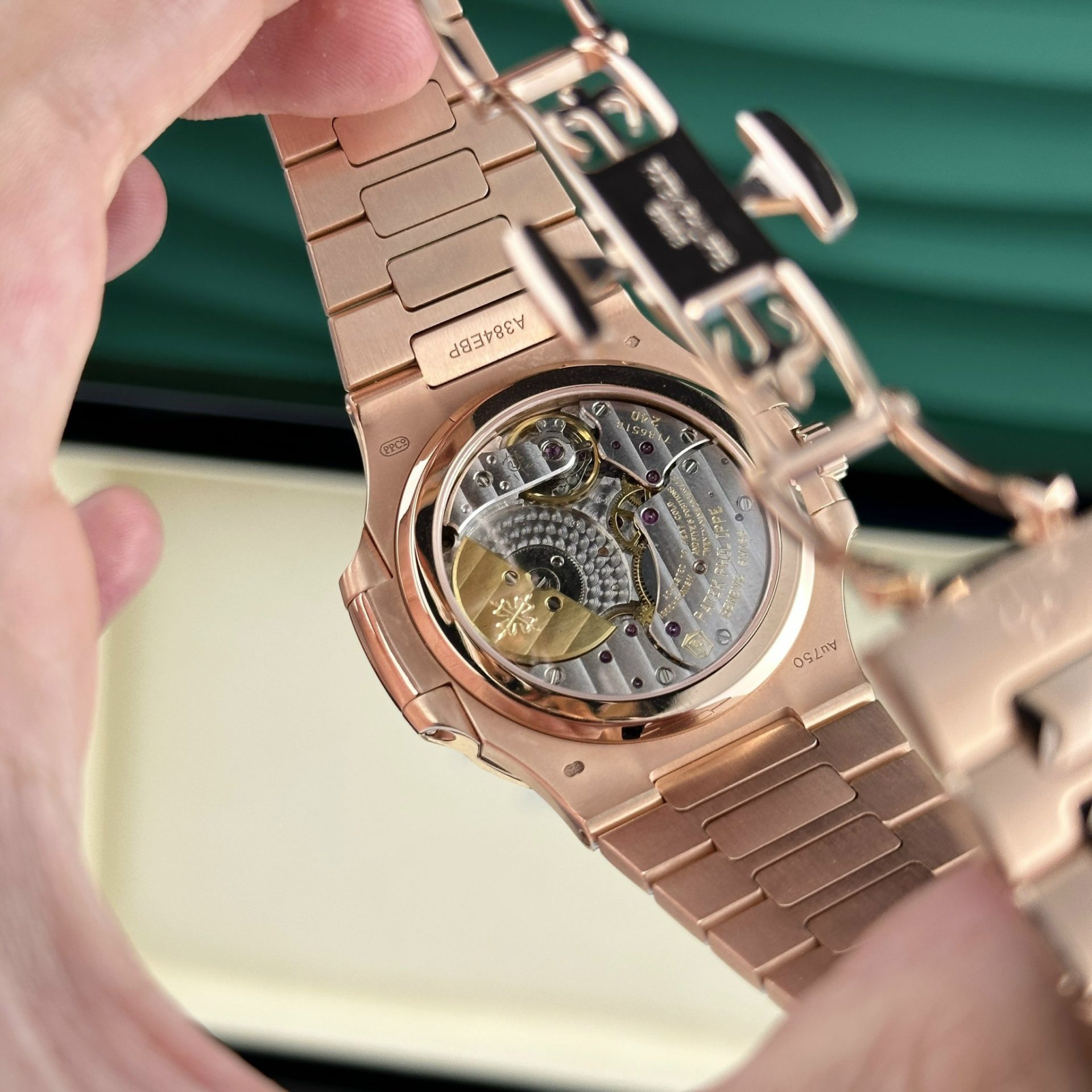 Patek Philippe Nautilus 5712R Custom Gold Wrapped Refined Movement 40mm - Top club