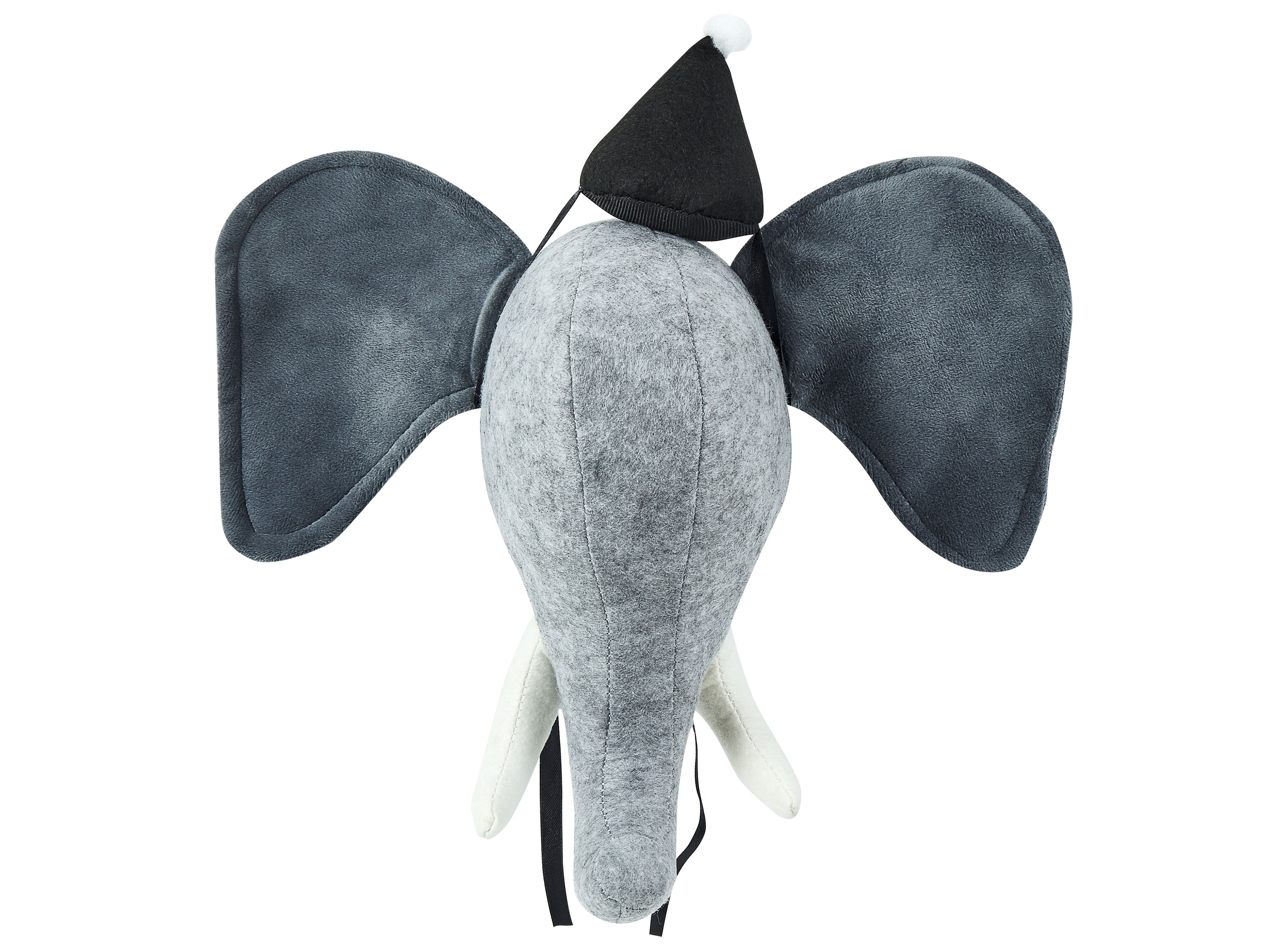 Kids Wall Decor Elephant BADOU Cotton 36 cm Grey