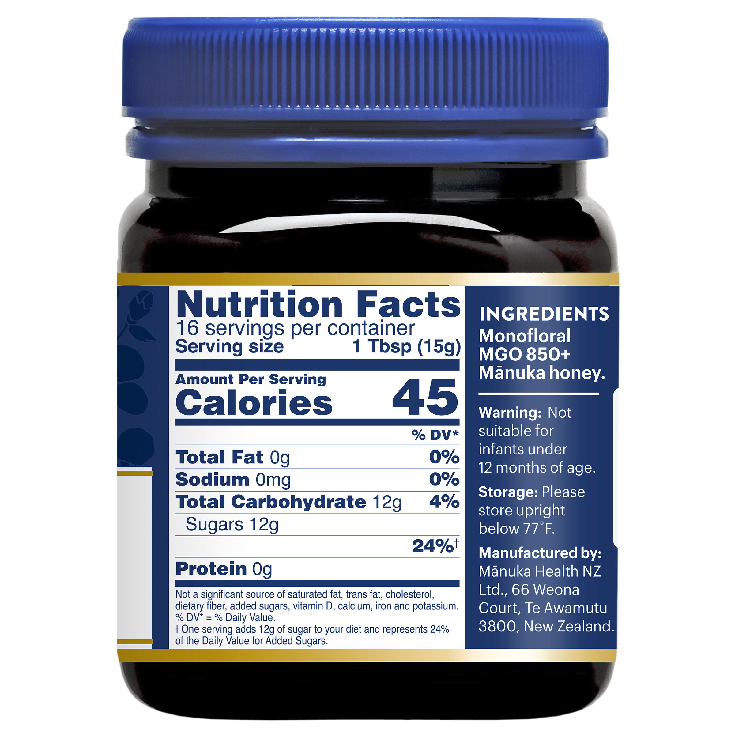 Manuka Health UMF 20+ (MGO 850+) Raw Manuka Honey 8.8 oz - Image 2