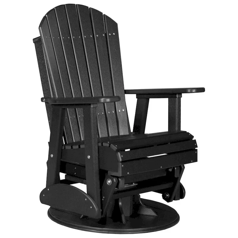 Poly Lumber Adirondack Swivel Glider Chair - 30W x 28D x 44H - Image 27 Poly Lumber Adirondack Swivel Glider Chair - 30W x 28D x 44H - Image 27
