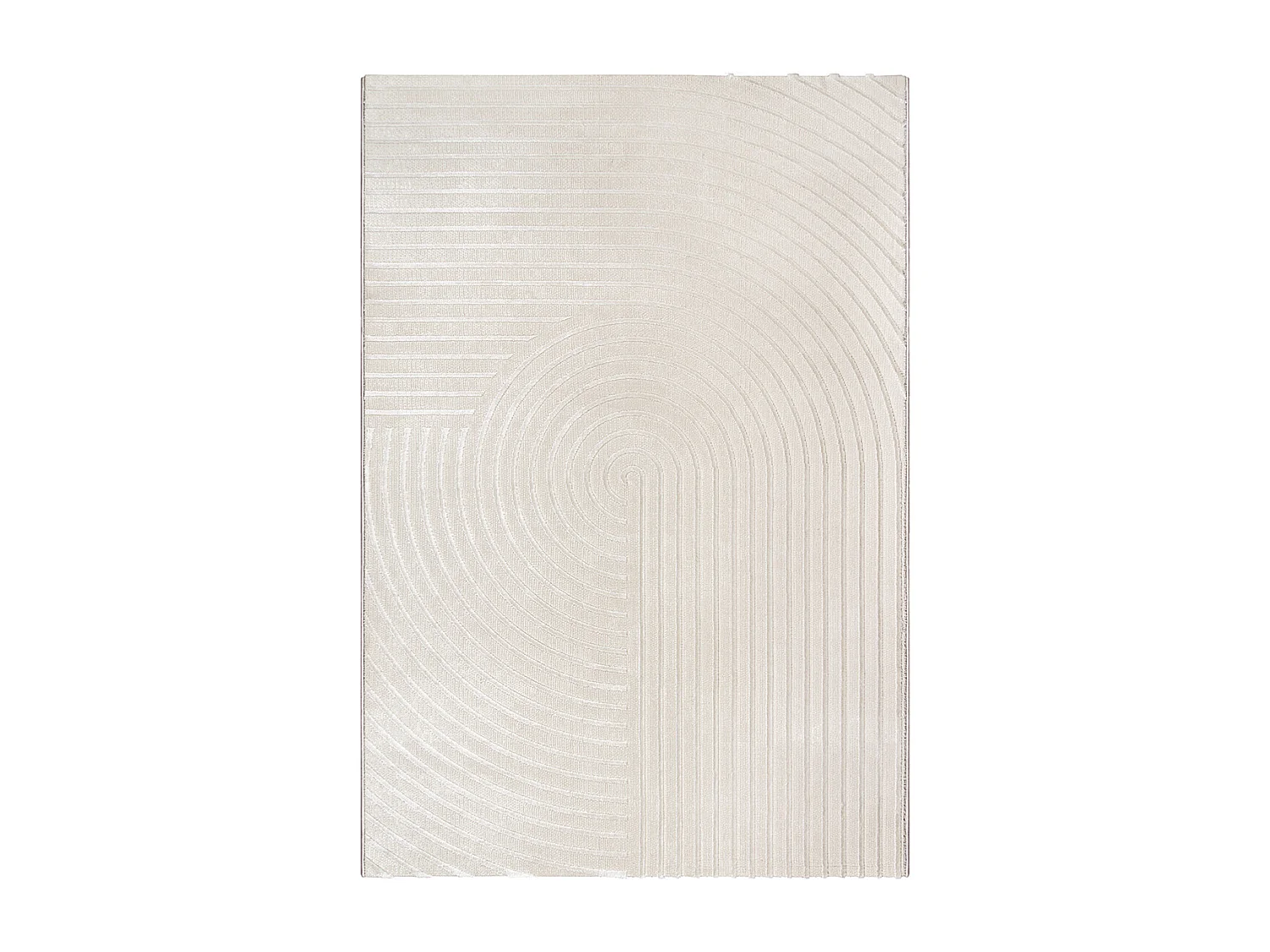 Tapis Knight 3D brillants moderne, Beige, 240 x 340 cm