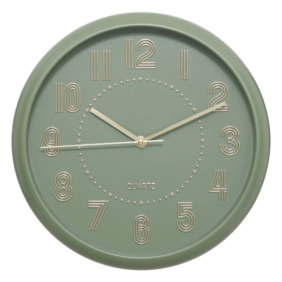 Clock "Alizee" Olive Green, D.30 cm