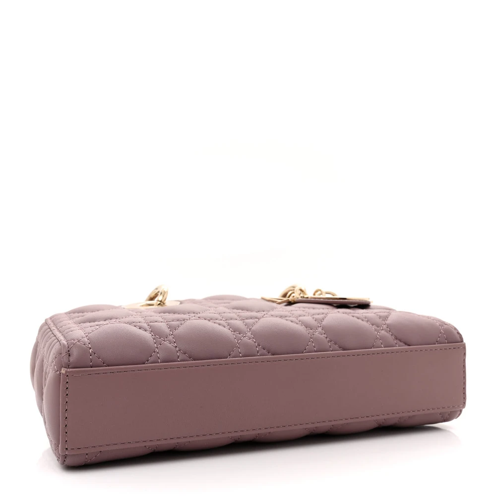 Peony Pink Dior Cannage Superfake Handbag with Gold Hardware1:1High-quality replica
