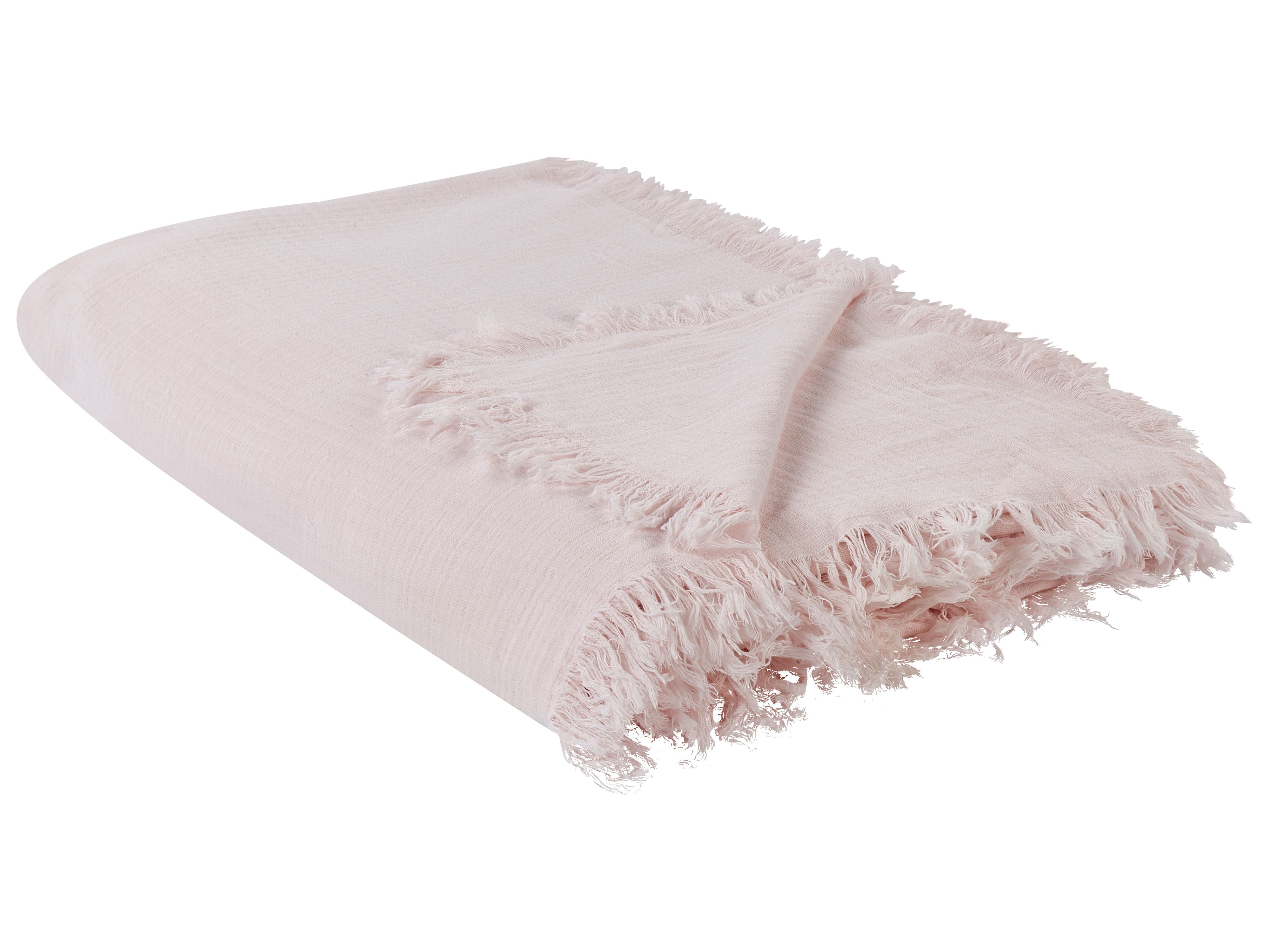 Bedspread HALPOLA Cotton 200 x 220 cm Pink