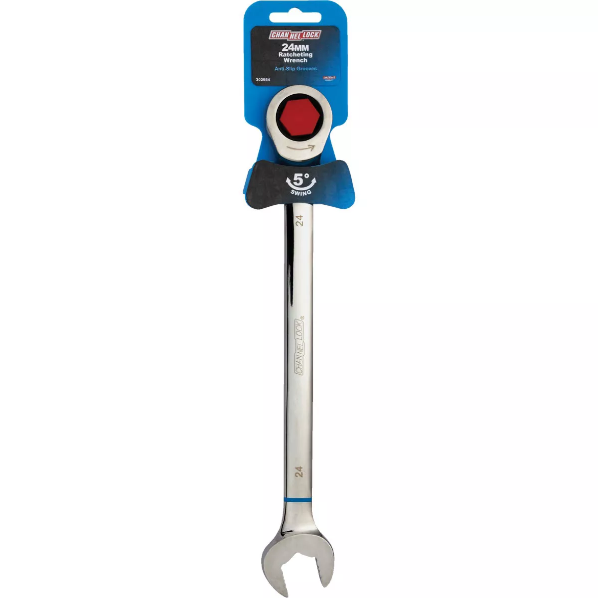 Channellock Metric 24 mm 12-Point Ratcheting Combination Wrench