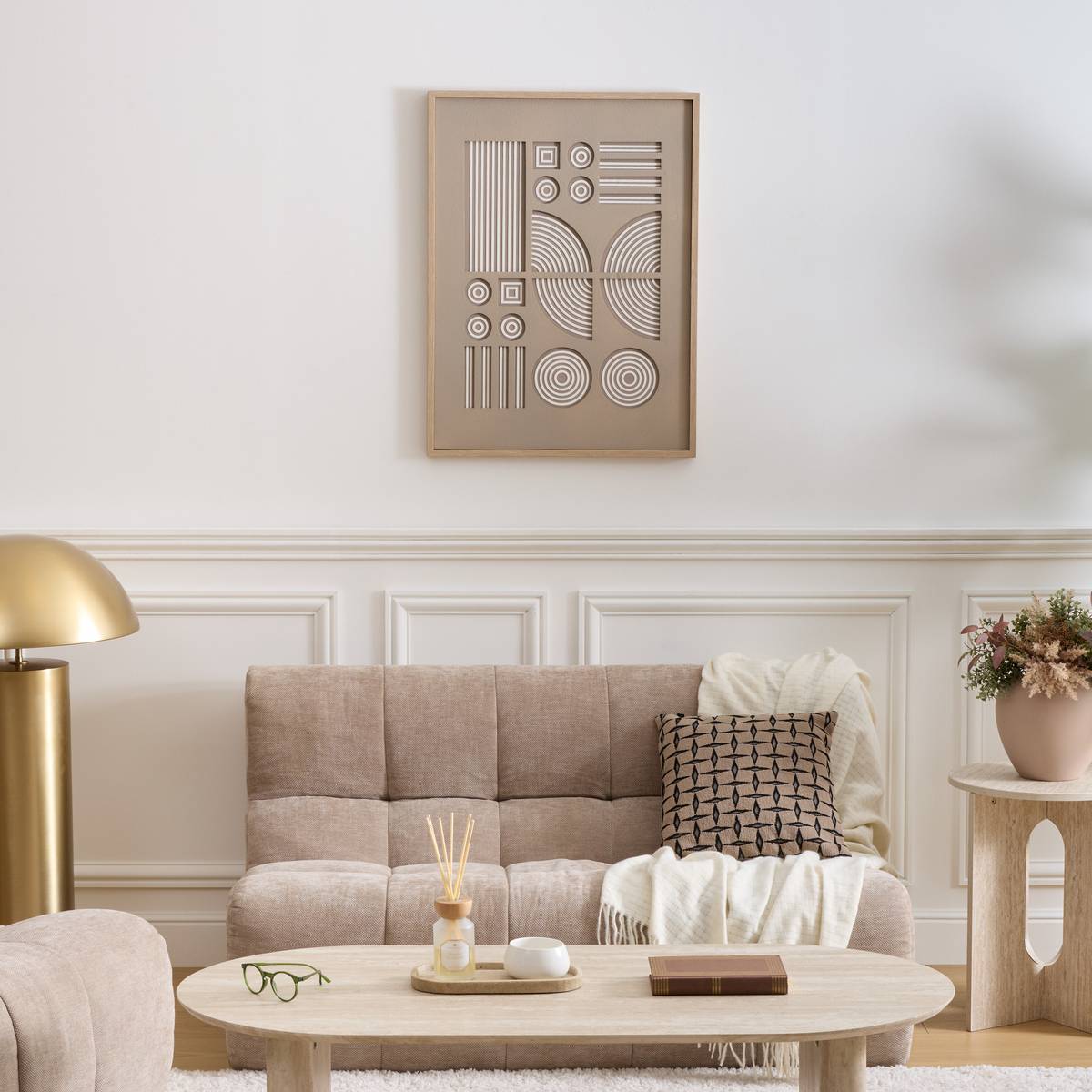 3D Canvas "Lilo" Beige, 58x78 cm