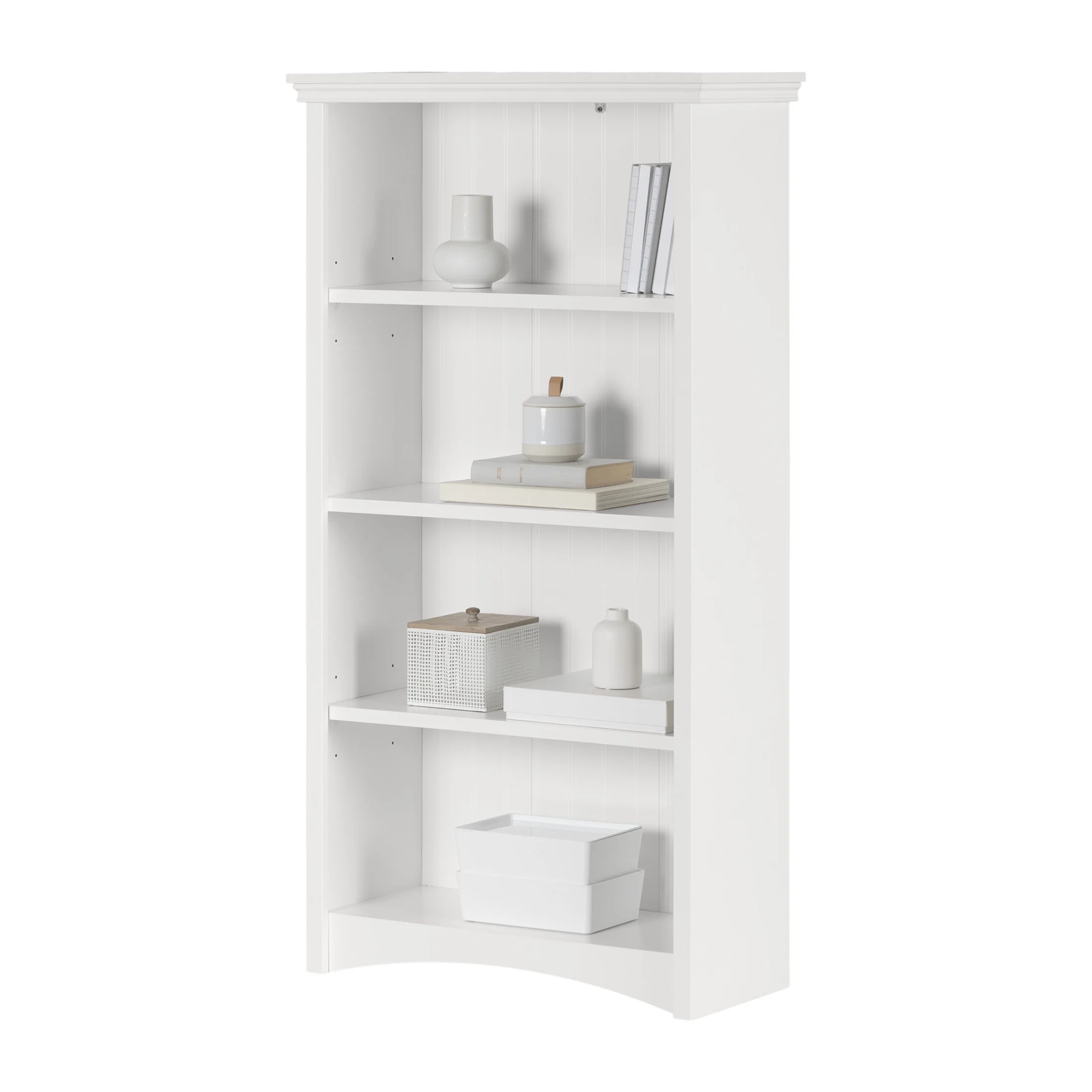 Gascony 4-Shelf Bookcase-Rubbed Black-South Shore - Image 19