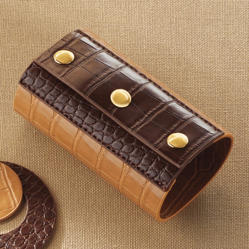 Textured Pleather Wrap/Snap Bracelet - MIDNIGHT VELVET CATALOG