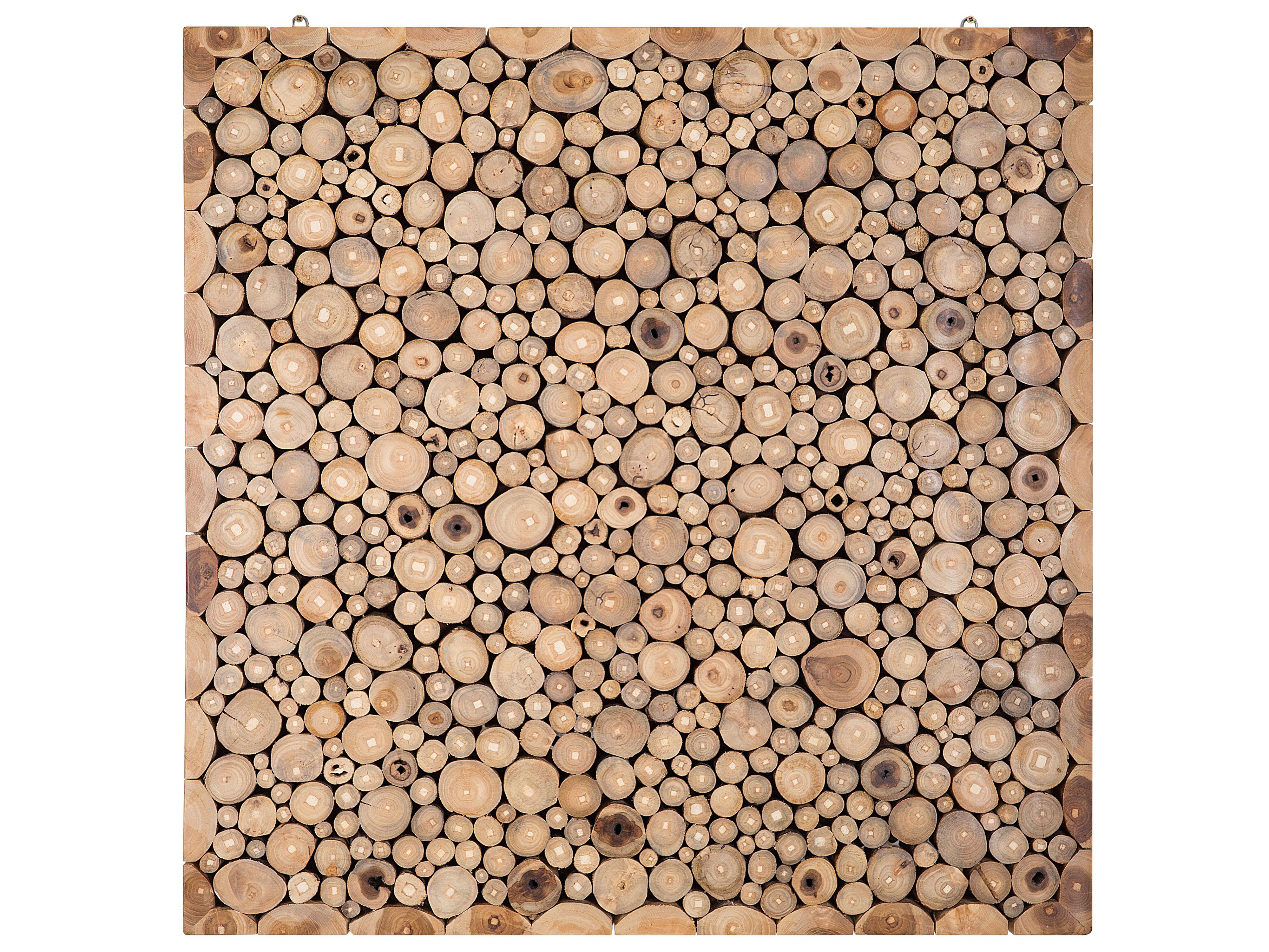 Wall Decor TWIG Teak Wood 85 cm Light Brown