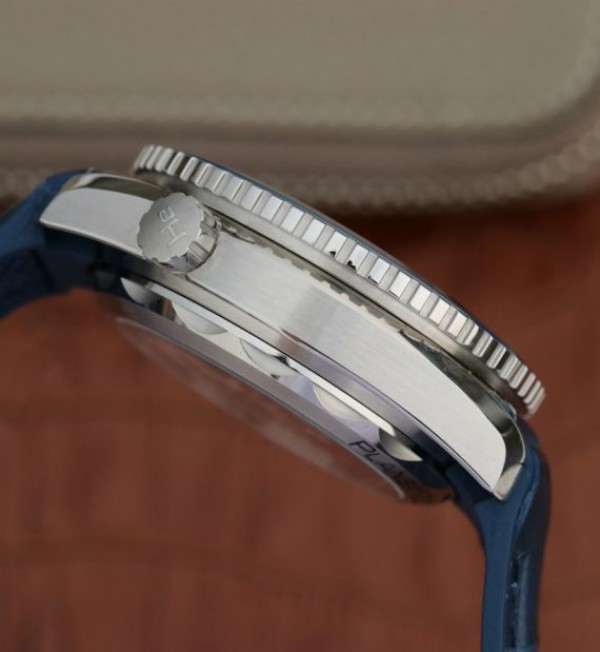 Replica Omega Planet Ocean Master Chronometer OMF Blue LiquidMetal Blue Leather A9900 - Top club