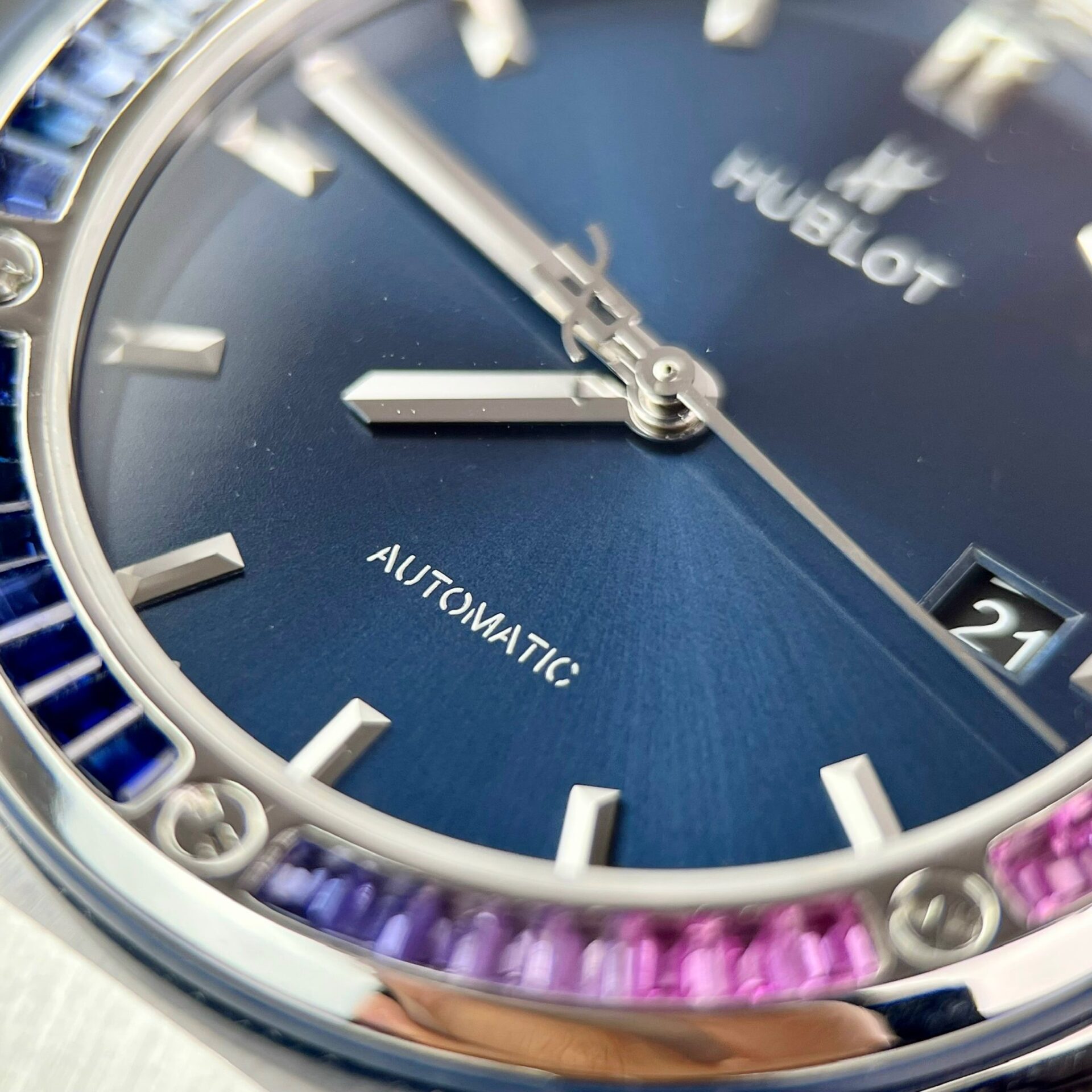 Hublot Classic Fusion Blue Synthetic Gemstone Replica Watch 42mm - Top club