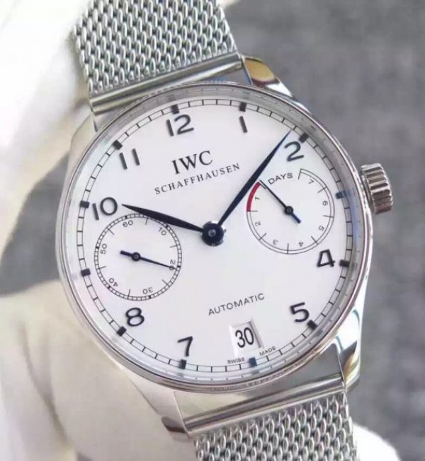 Replica IWC YL Portuguese IW5001 White Dial blue Markers - Top club