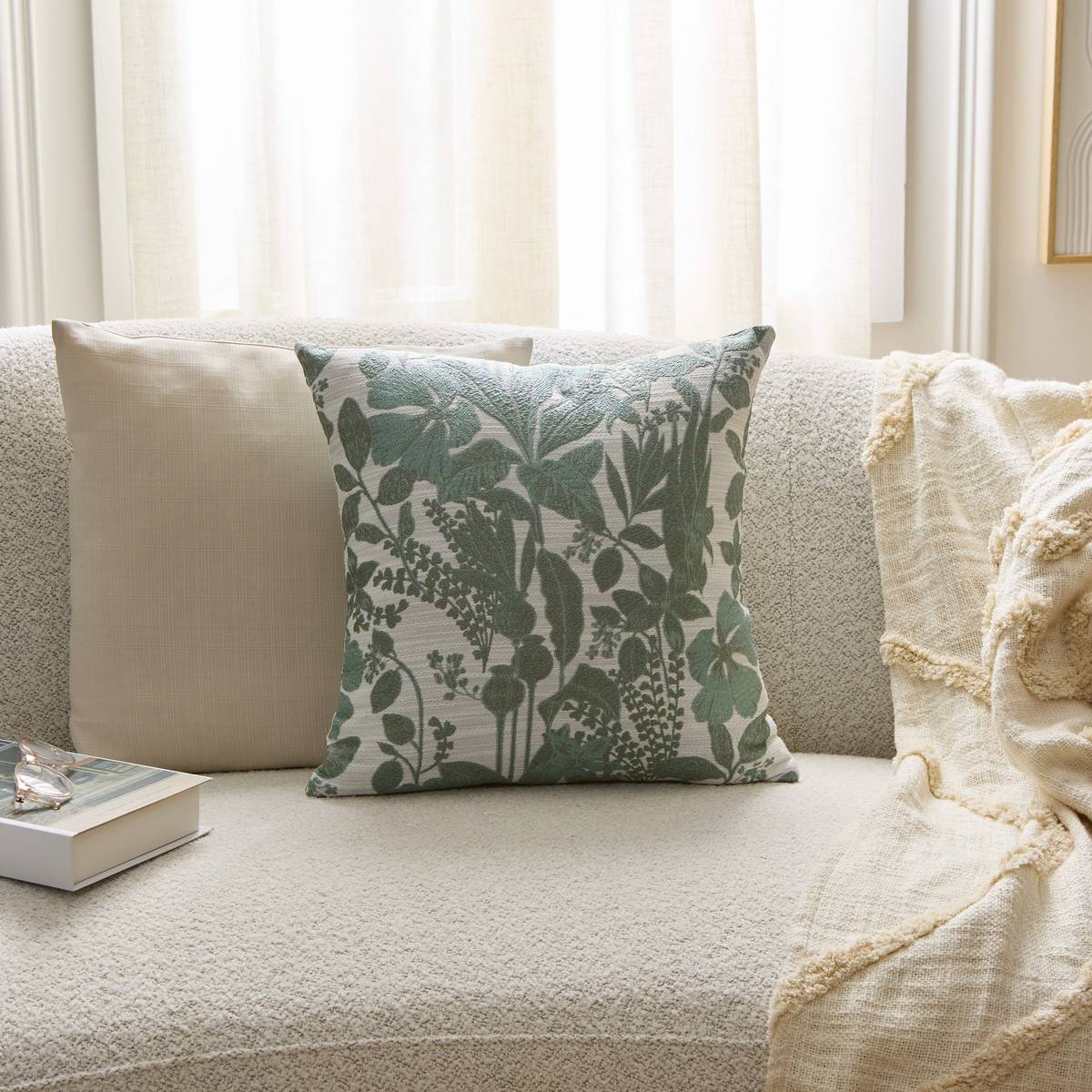 Cushion "Samara" Light green, 40x40 cm