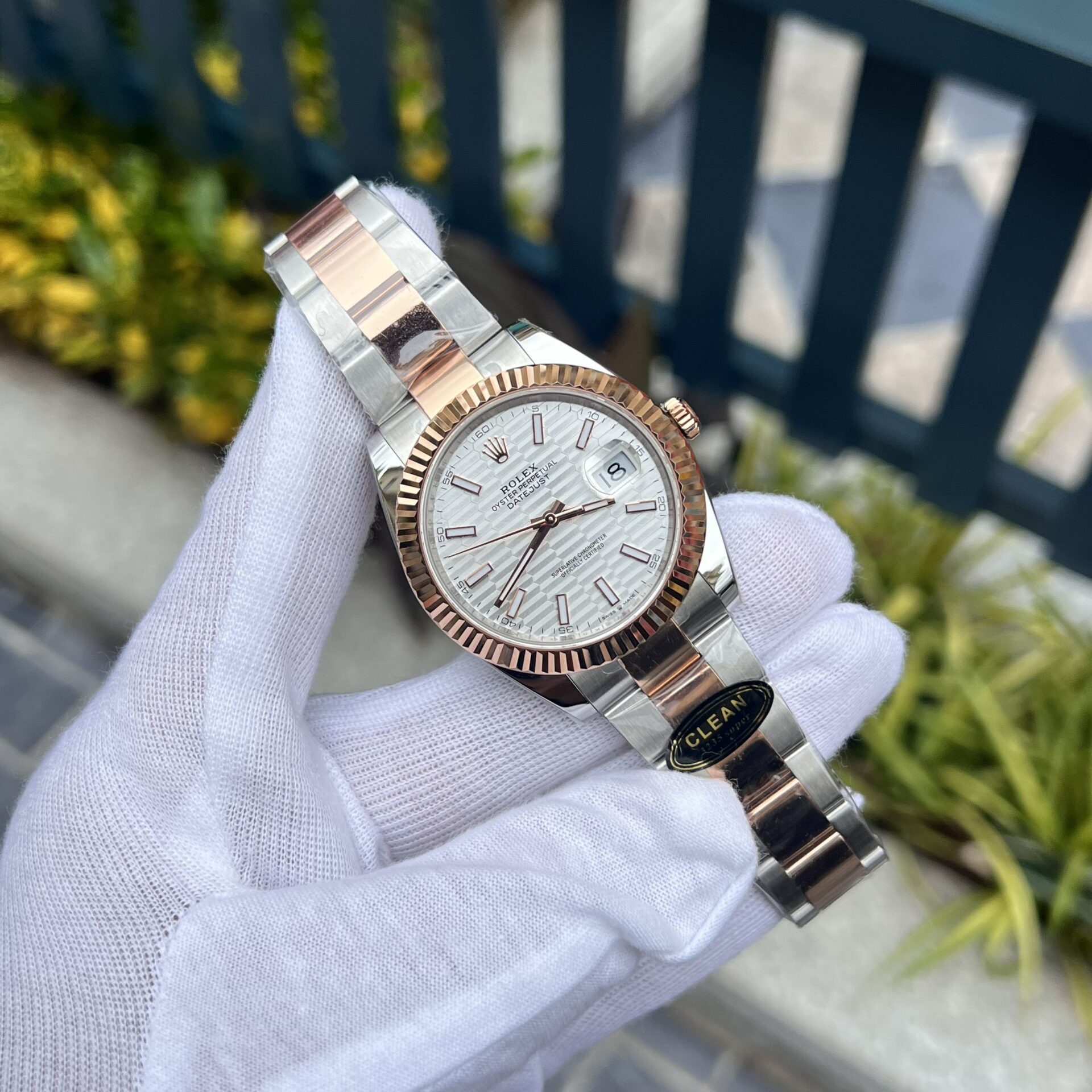 Rolex Replica Watch DateJust 126331 White Brick Dial Metal Strap 41mm - Elite Watch Atelier
