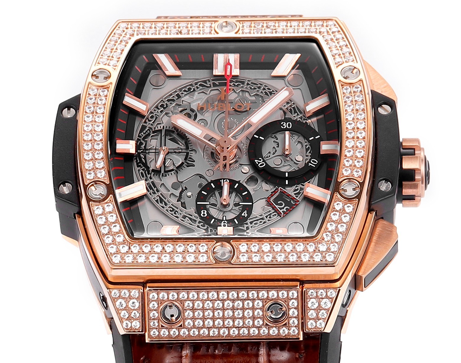 Hublot SPIRIT OF BIG BANG Chronograph, 45 mm Textured rubber strap(1:1 replica) - Top club