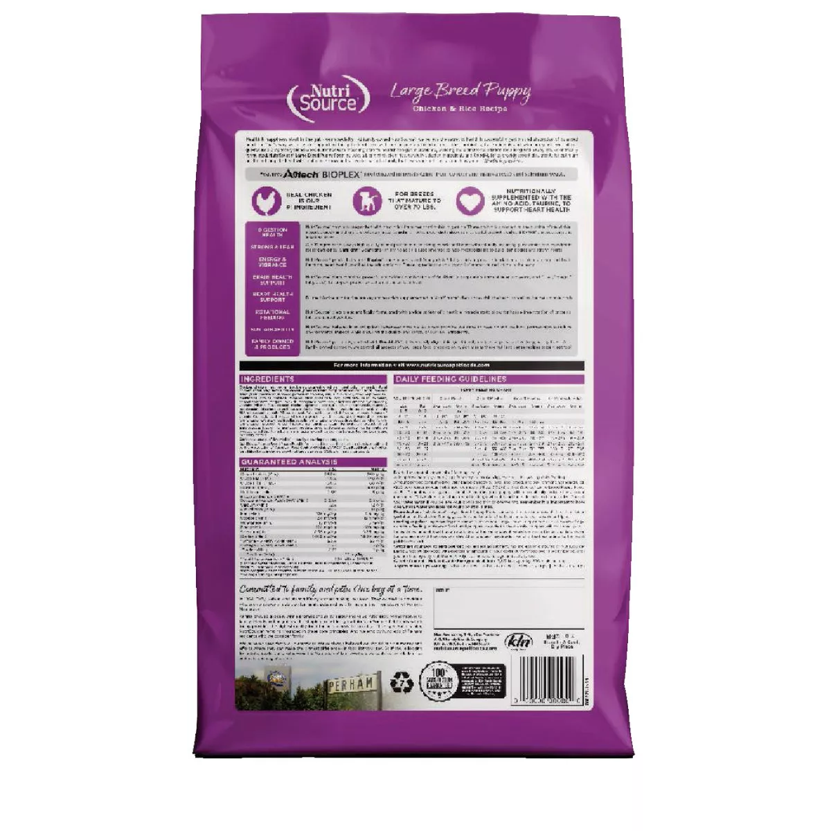 NutriSource 26 Lb. Chicken & Rice Recipe Large Breed Puppy Food
