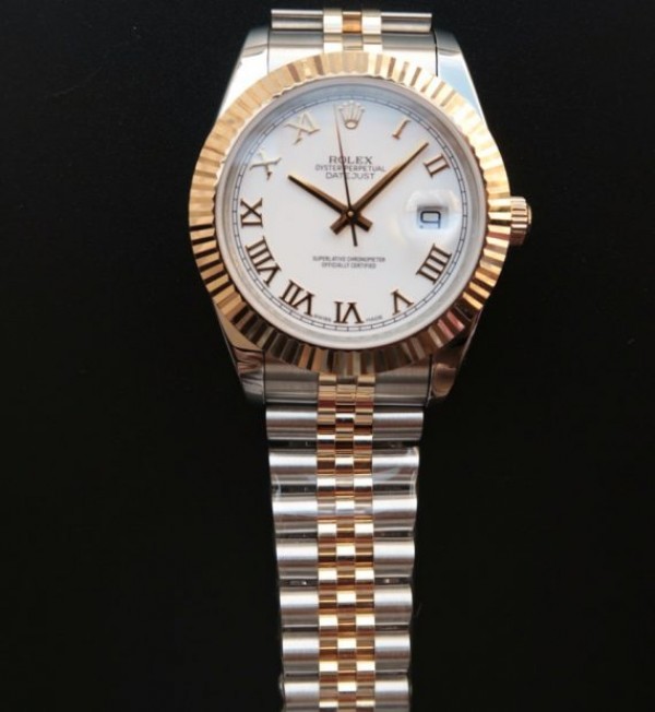Replica Rolex DateJust II 41mm SS/YG White Dial Roman Marker SS/YG Bracelet A2824 - Top club