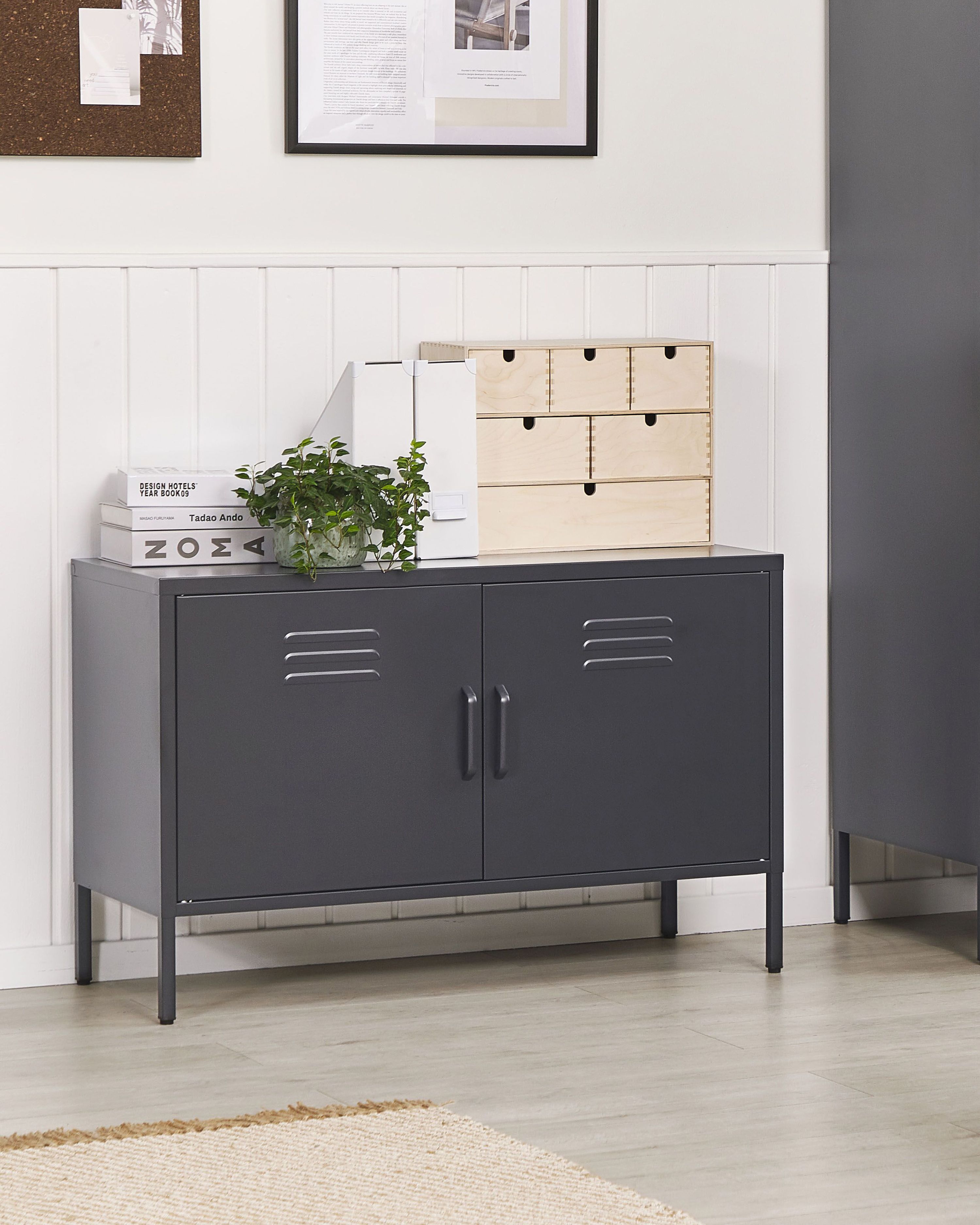 Storage Unit URIA Metal Black