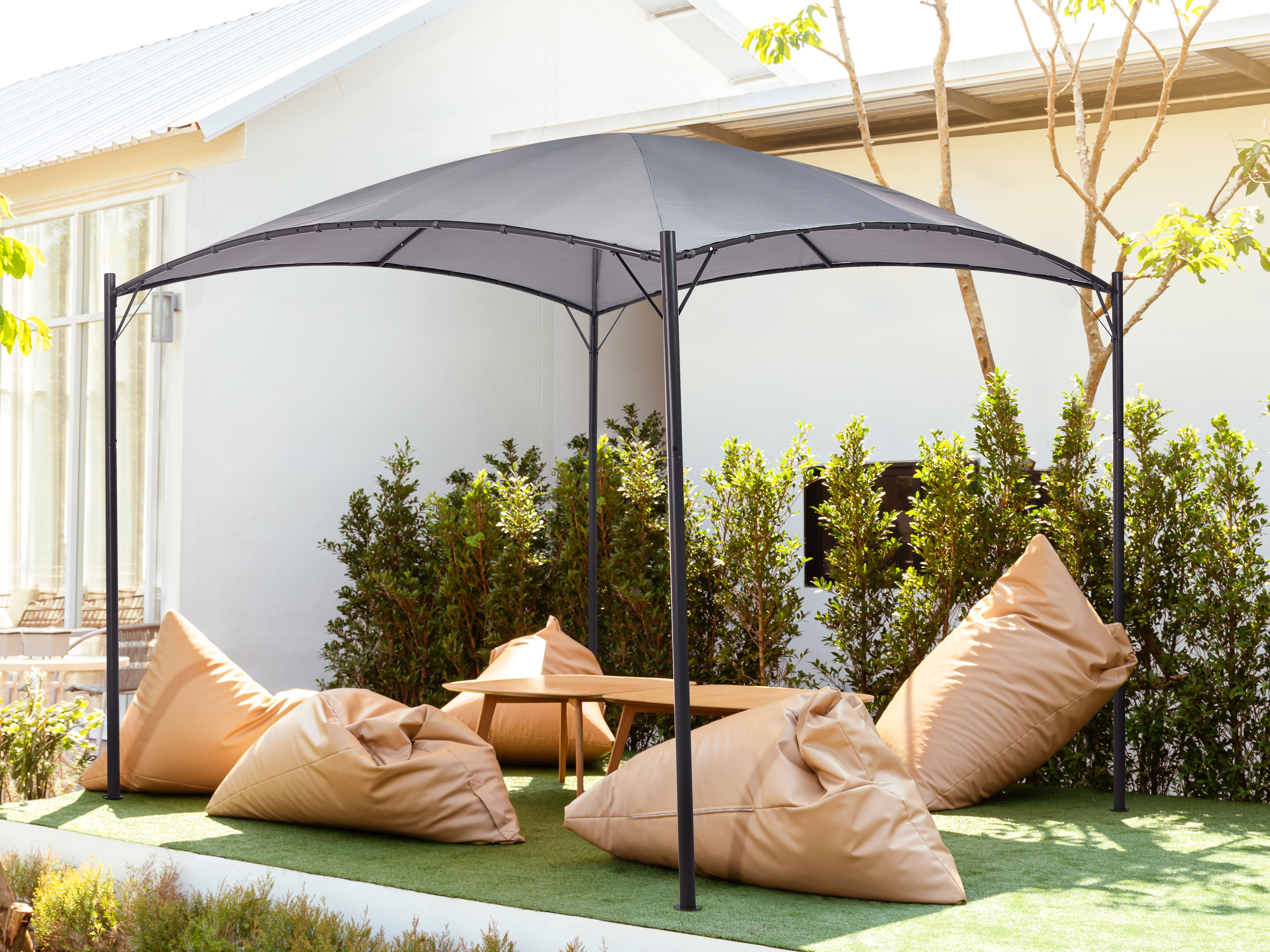 Gazebo VOMERO Metal 305 cm 305 cm Grey