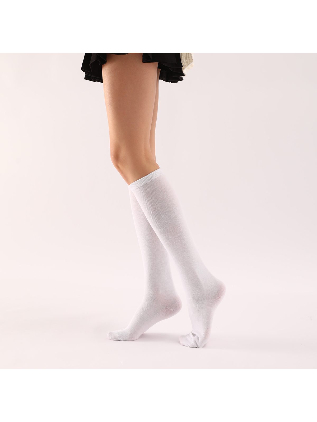 Solid Over The Calf Socks