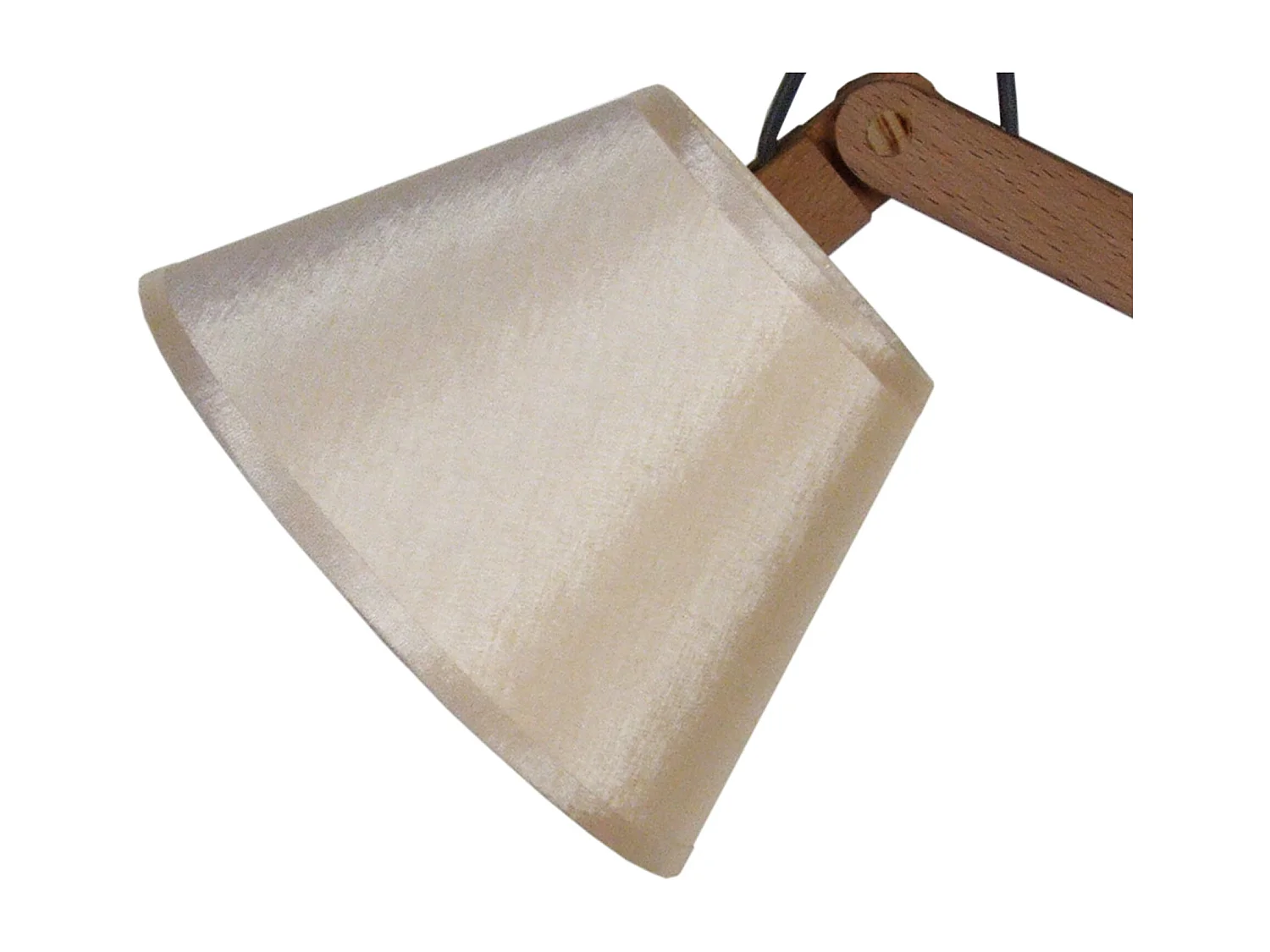 Lampe de Bureau TOSEL ,bois,Gris ,H45xD16xP16 cm