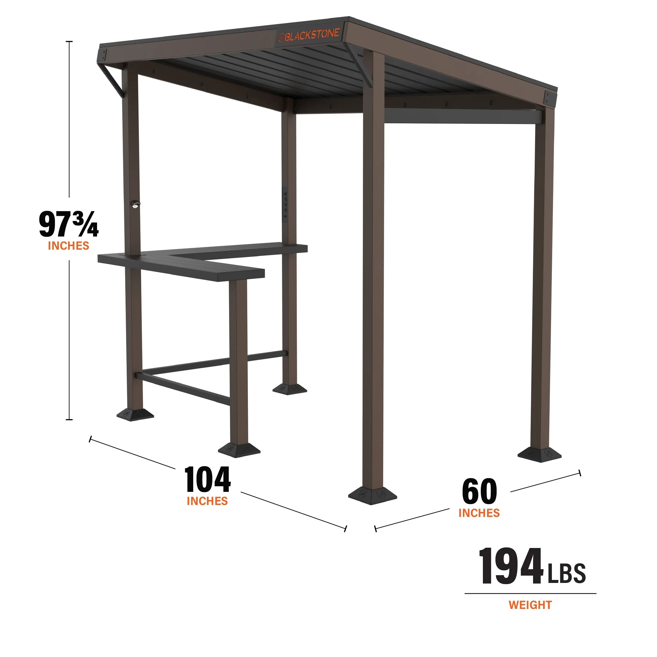 Blackstone Outdoor Griddle/Grill Pavilion, 5' x 8' - 6001 - Image 8 Blackstone Outdoor Griddle/Grill Pavilion, 5' x 8' - 6001 - Image 8