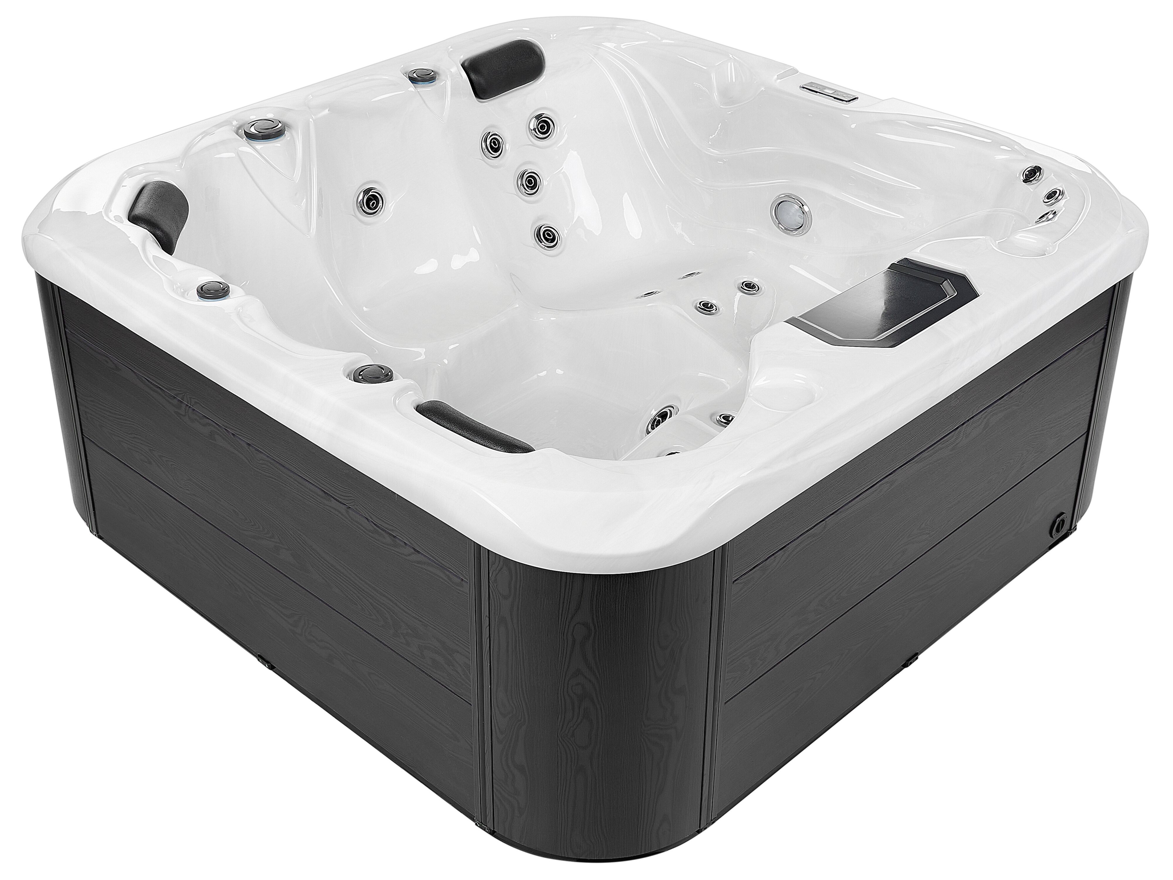 Outdoor Hot Tub with LED LASTARRIA White