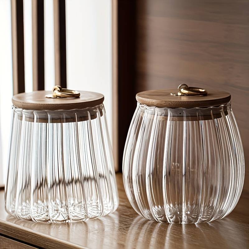 PureGlass – Elegante Keuken Opbergpot met Luchtdicht Deksel voor een Stijlvolle Keuken