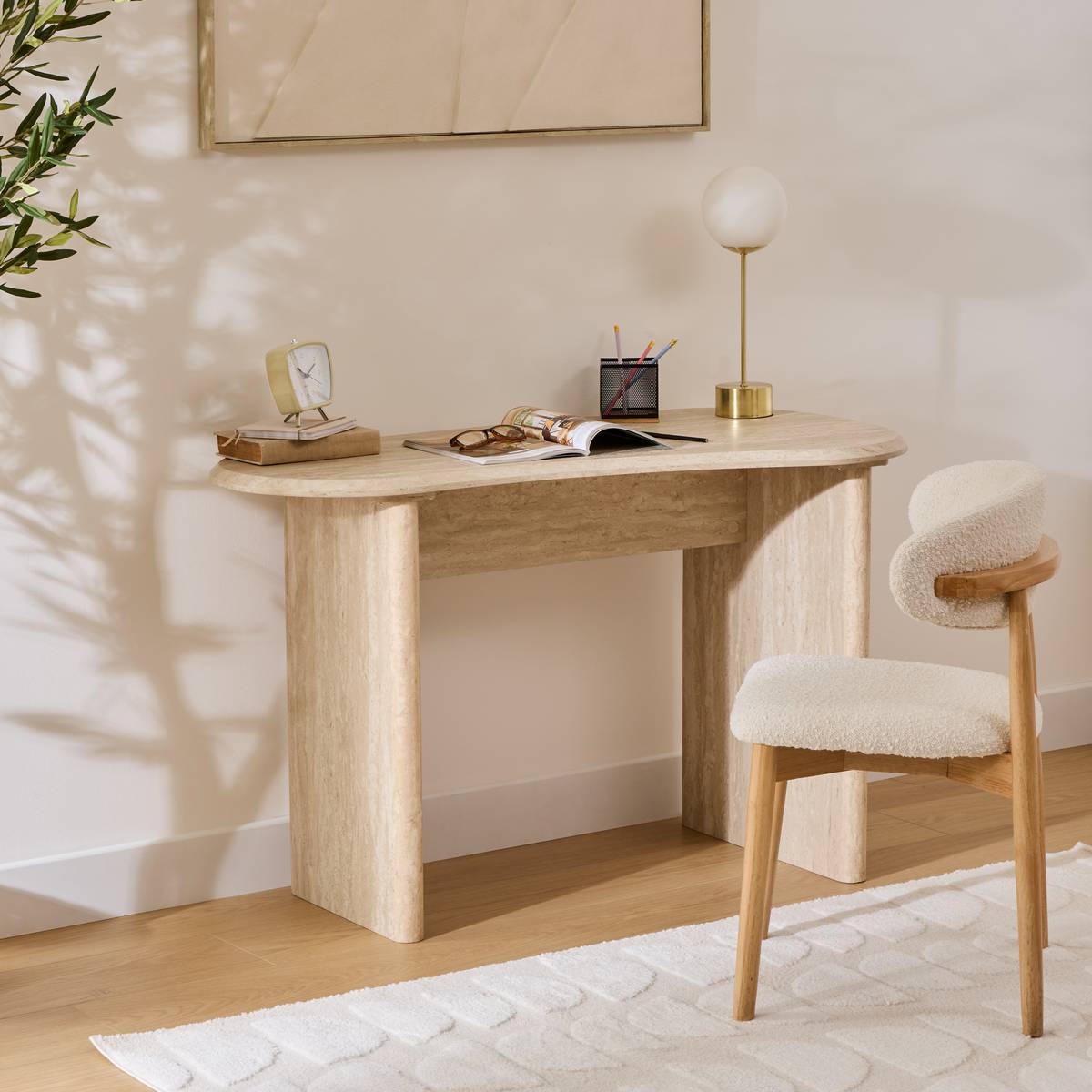 Desk "Anaya" Beige