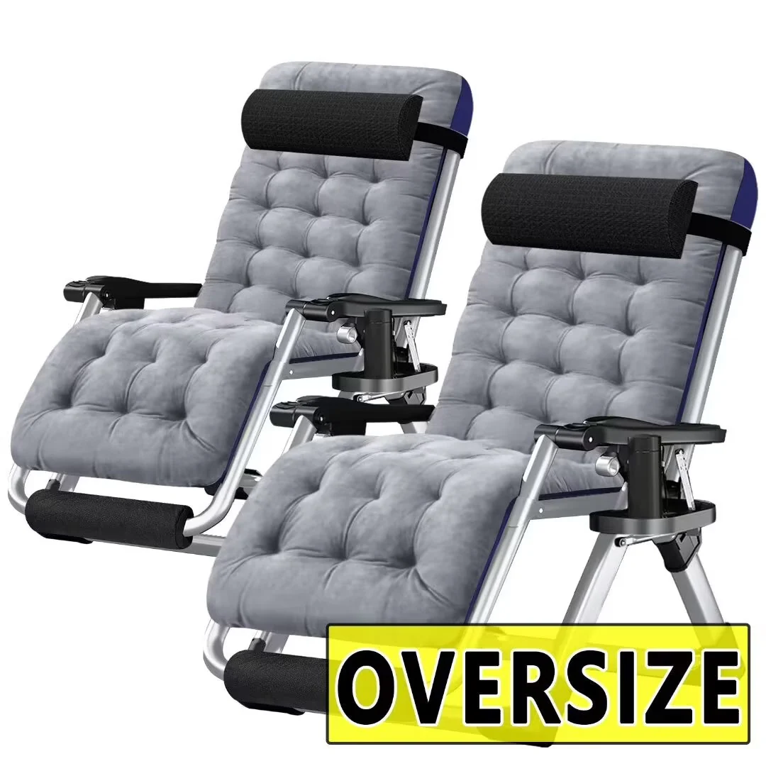 NAIZEA Zero Gravity Lawn Recliner Chairs, 2 Pack, Black - Image 9 NAIZEA Zero Gravity Lawn Recliner Chairs, 2 Pack, Black - Image 9