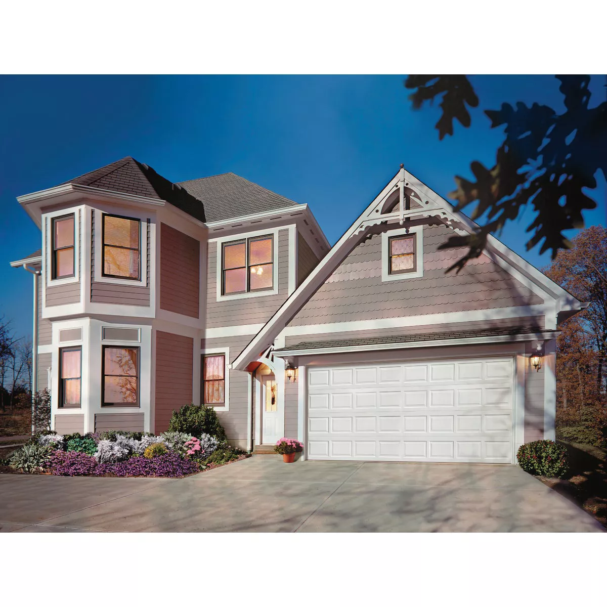 Holmes Gold Series 9 Ft. W x 7 Ft. H White Insulated Steel Garage Door with Extension Springs