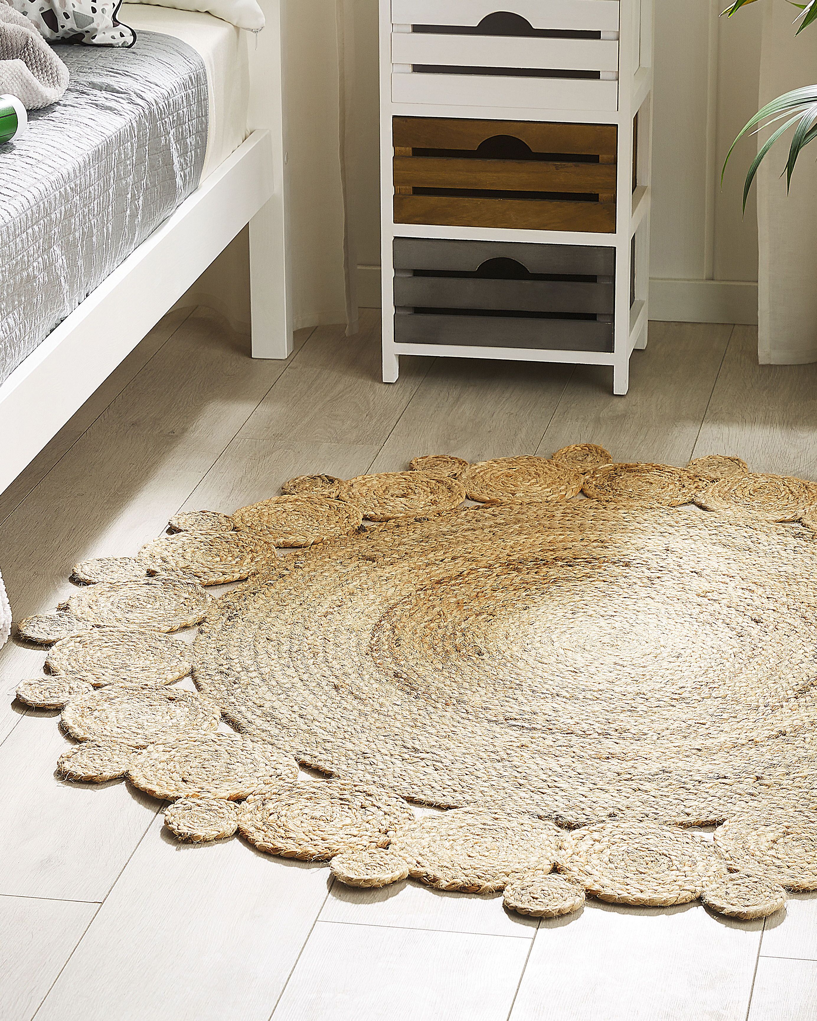 Rug GOLGEN Beige ø 120 cm Jute