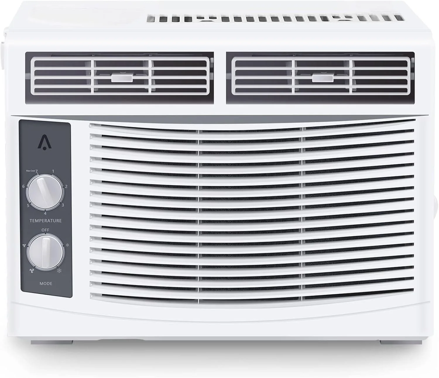 5,000 BTU Window Air Conditioner Unit - Cool up to 150 Sq. Ft. with Manual Adjustable Fan and Cooling Settings, Perfect for Small Bedroom, Living Room, Home Office, Easy Install Kit Included, White