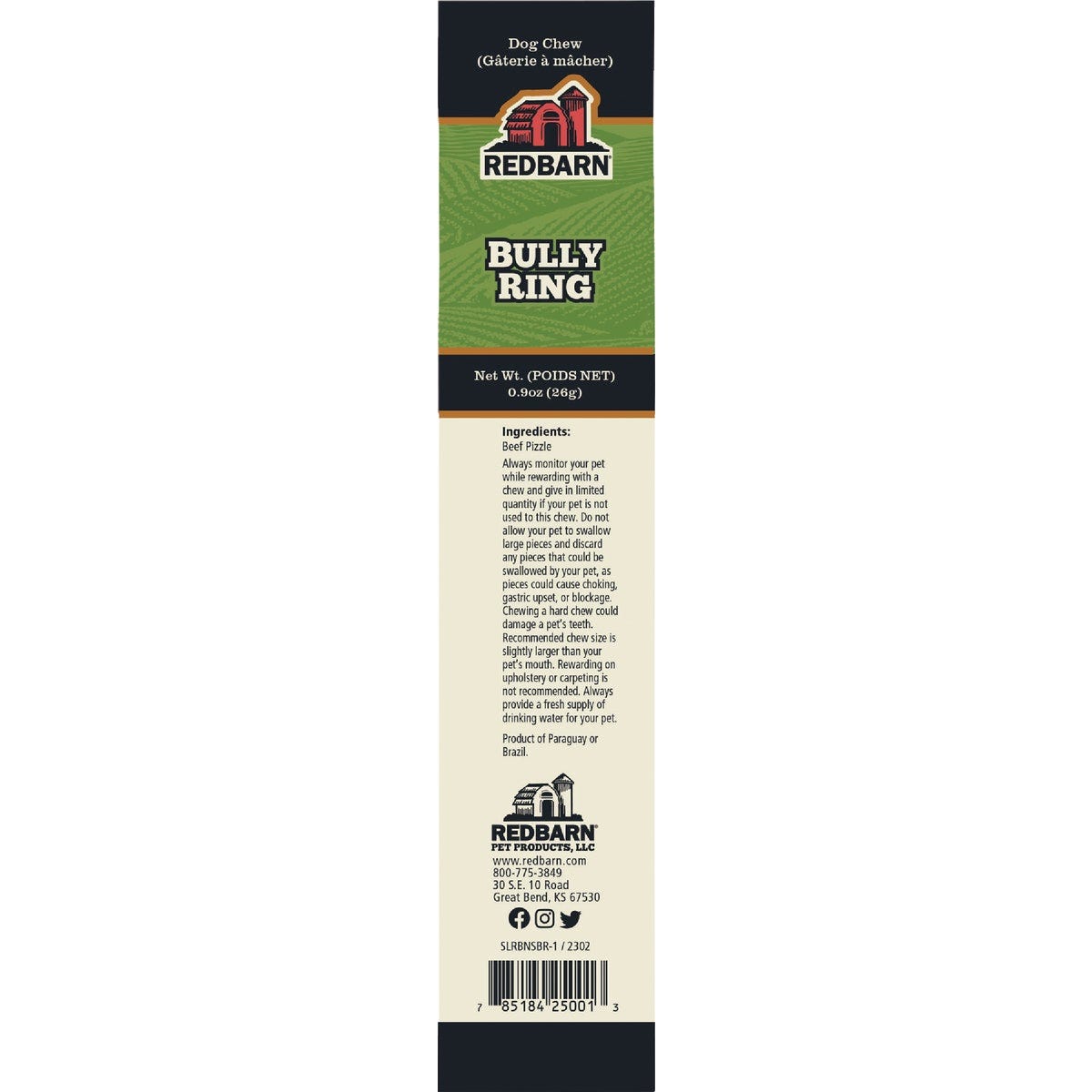 Redbarn Bully Ring Dog Treat