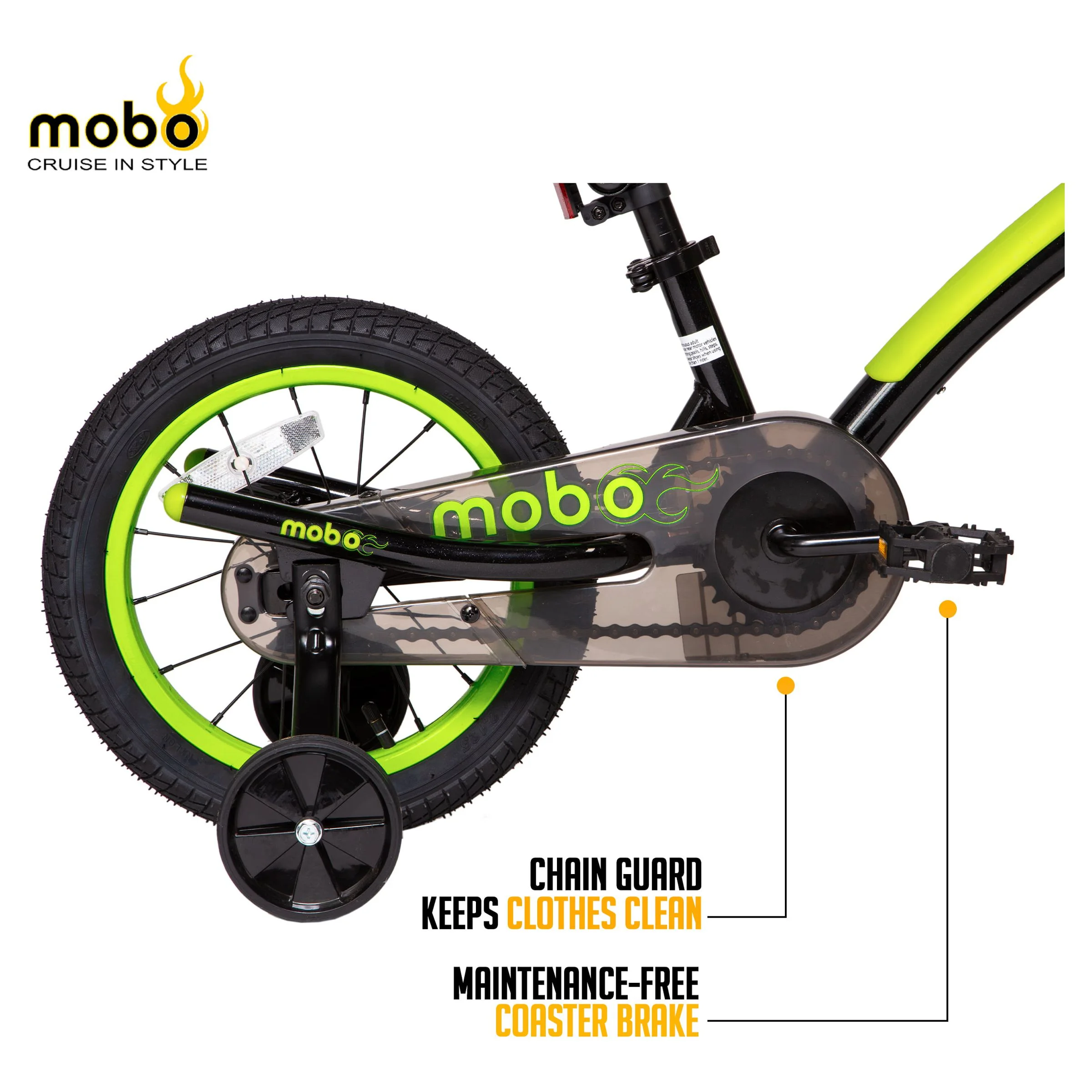 Mobo First Boy's 14" Kids Bike, Ages 3-5 Years Old, Red - Image 32