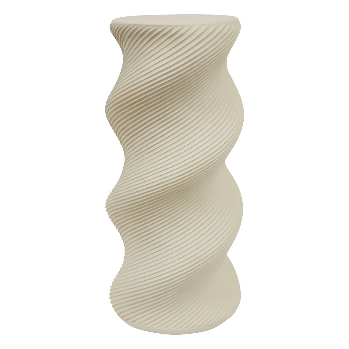 Plant stand 1 shelf "Twist" Beige, 24x24 cm