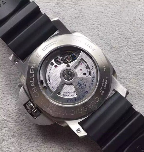 Replica Panerai ZF PAM371 Titanium Black Rubber Strap ZP9001 - Top club