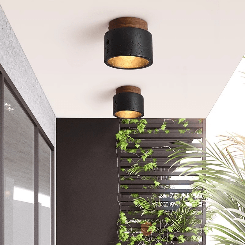 NatuurLicht – Stenen Plafondlamp – Stijlvolle Harmonie tussen Natuur en Design