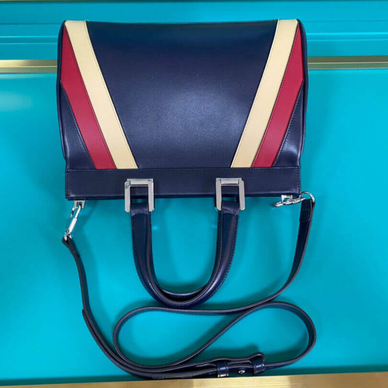 Replica Gucci Zumi Smooth Leather With Stripes Small Top Handle Bag 5697121:1High-quality replica