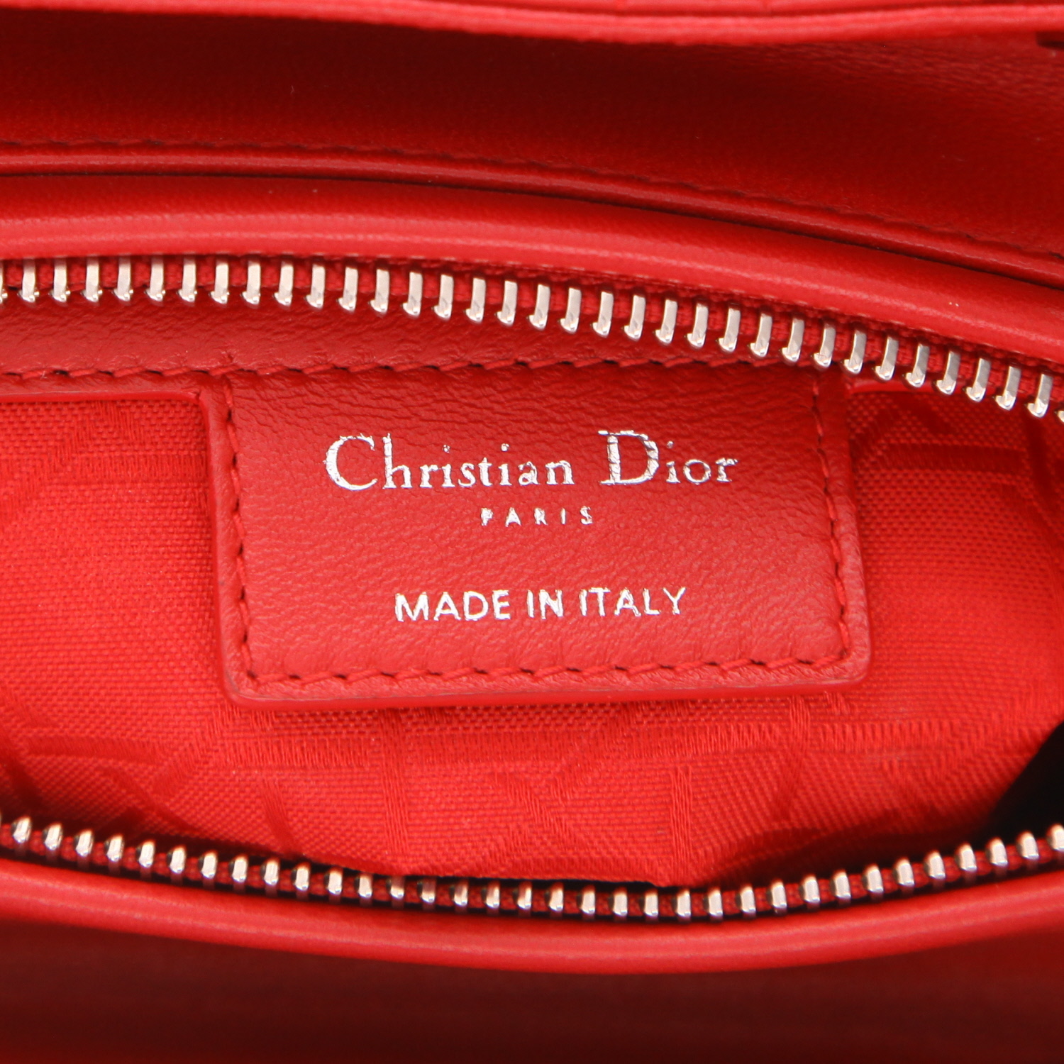 Dior Lady Dior handbag in red leather cannage1:1High-quality replica