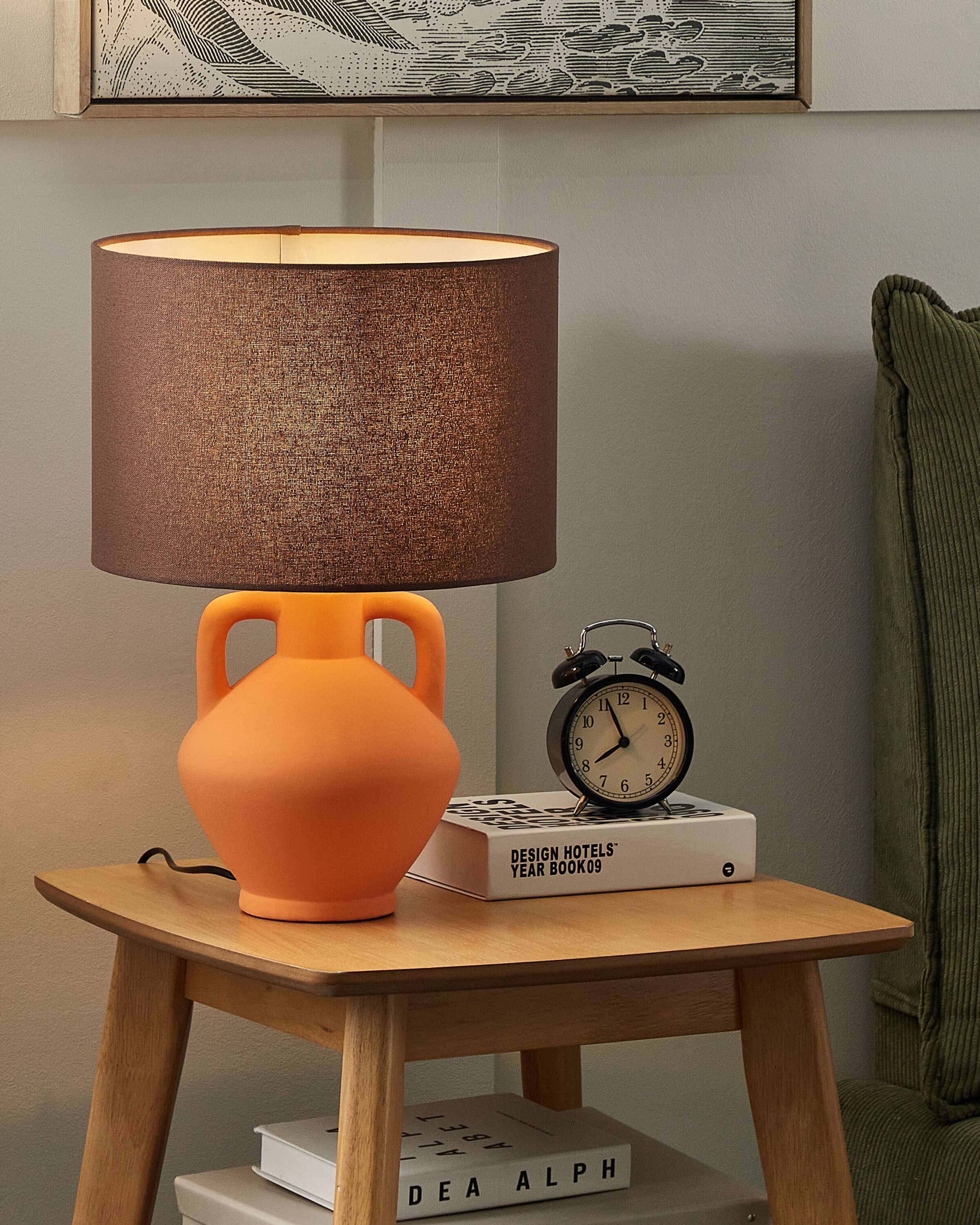 Table Lamp LABRADA Ceramic Orange