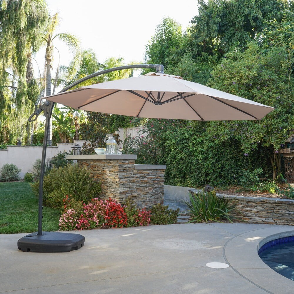 Christopher Knight Home Siesta Outdoor 9.7-foot Canopy Umbrella by  Grey