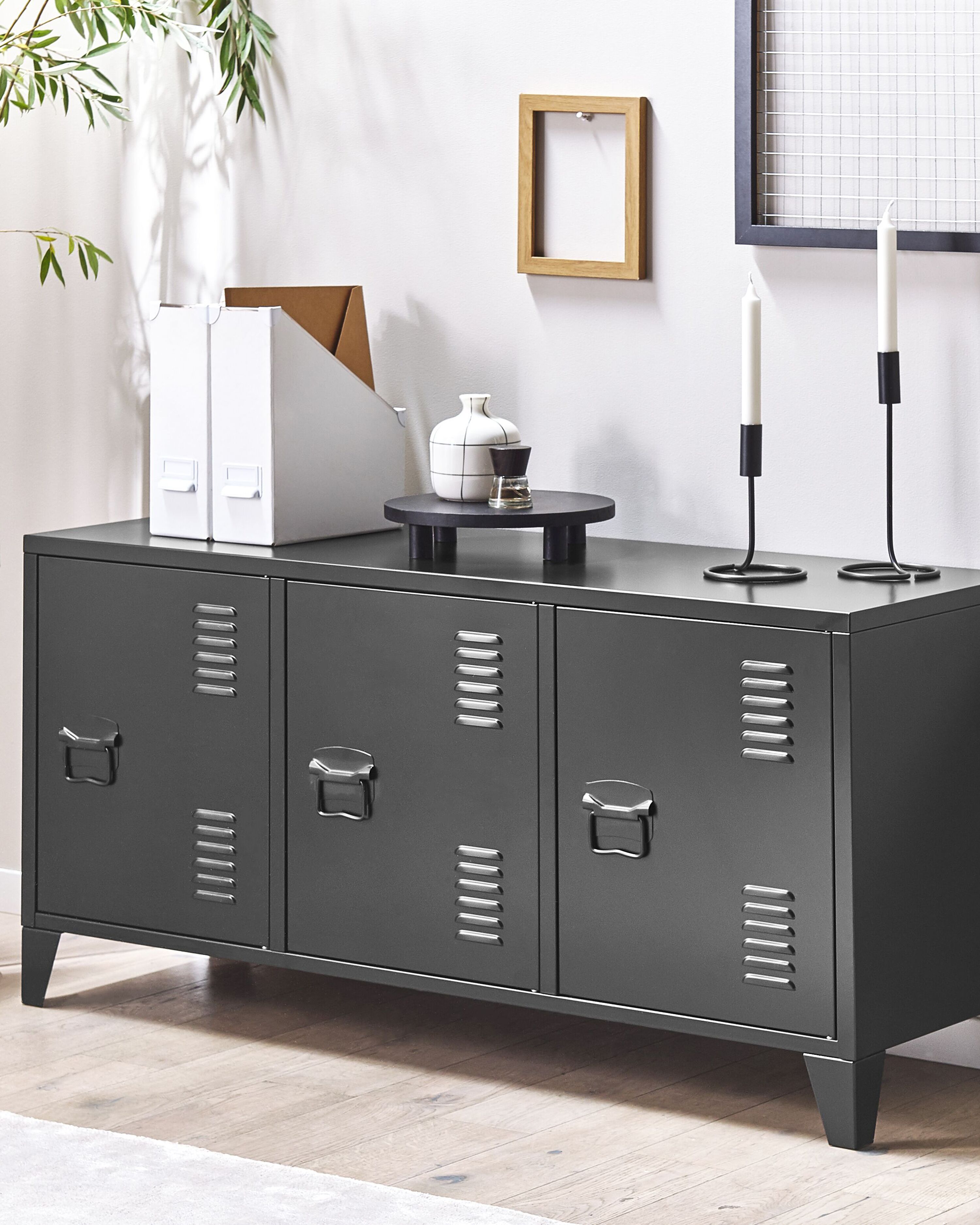 Storage Unit CARDIFF Metal Black